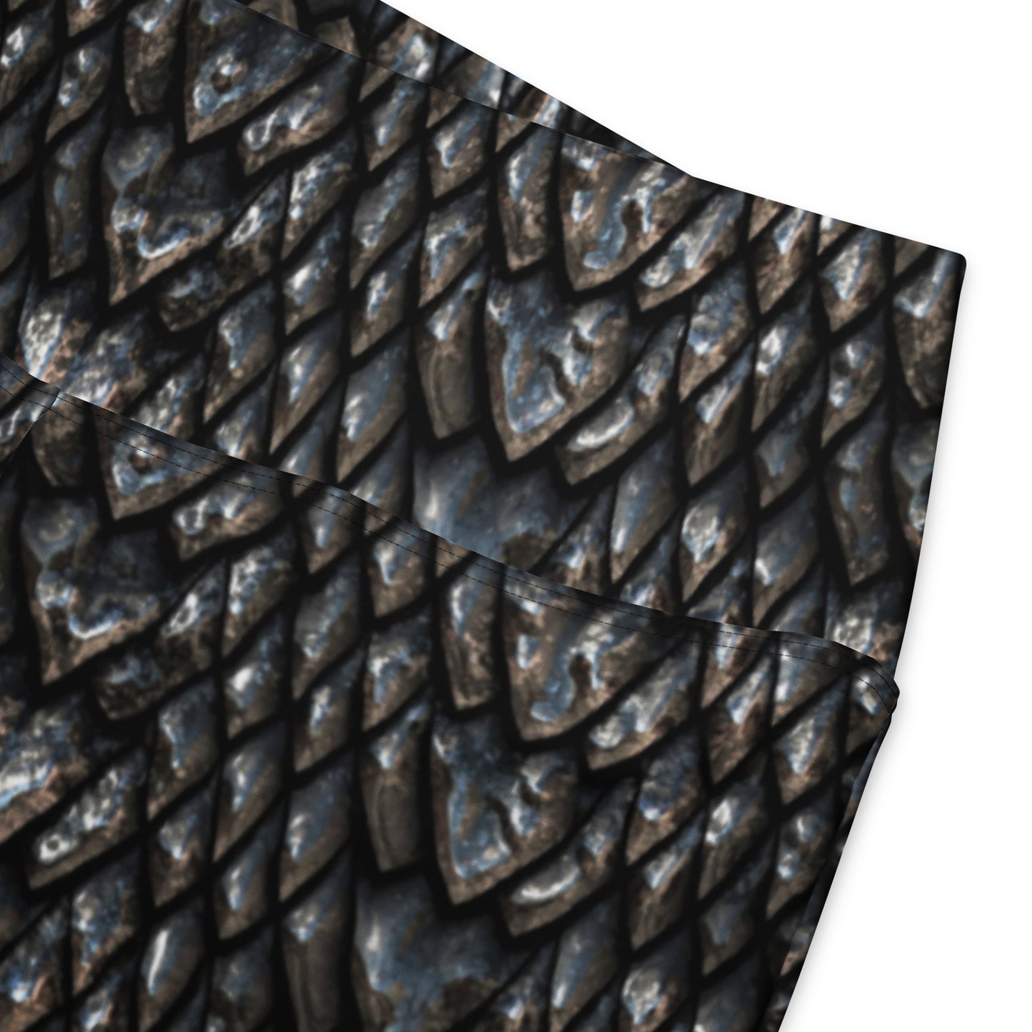 Onyx Dragon Scale Flare Leggings