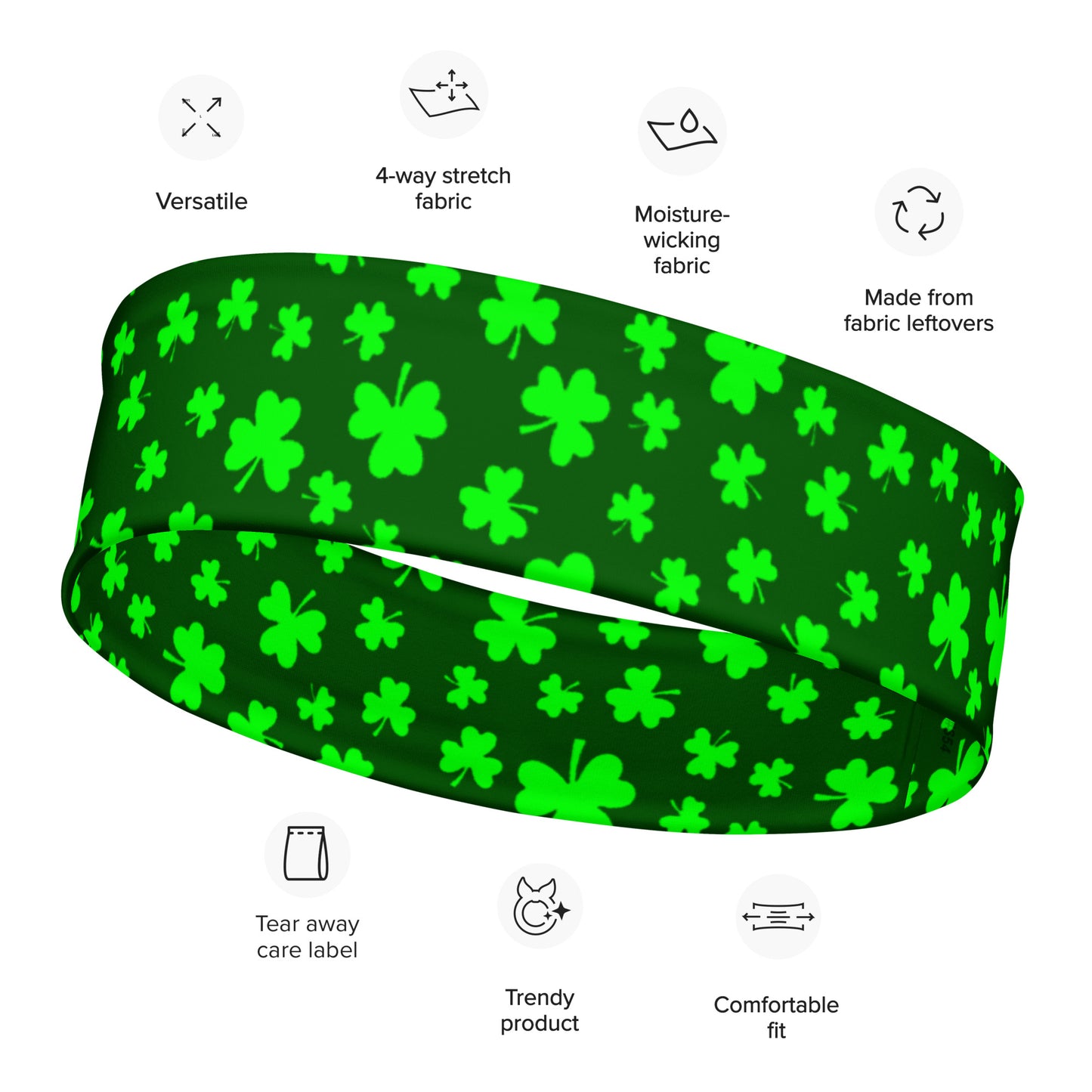 Shamrocks Print Headband
