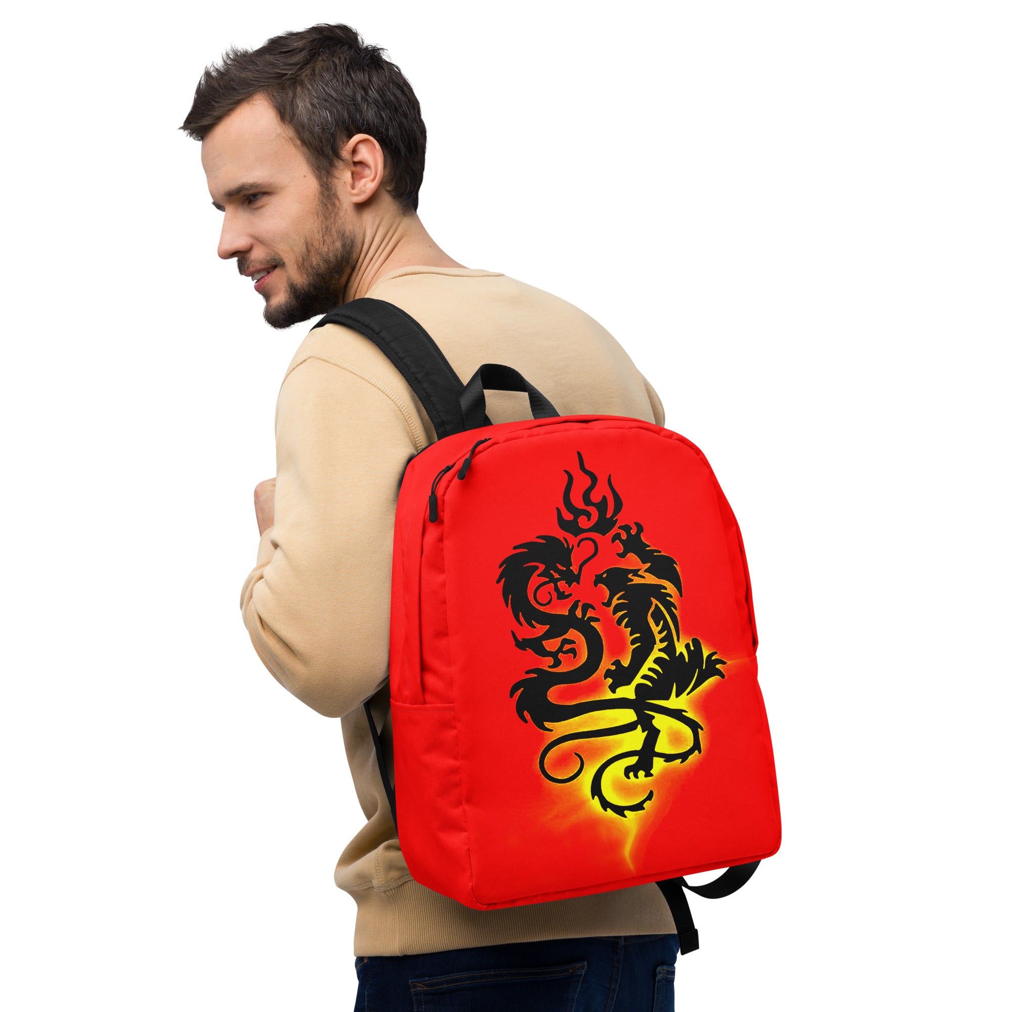 Tribal Tiger and Dragon Minimalist Backpack