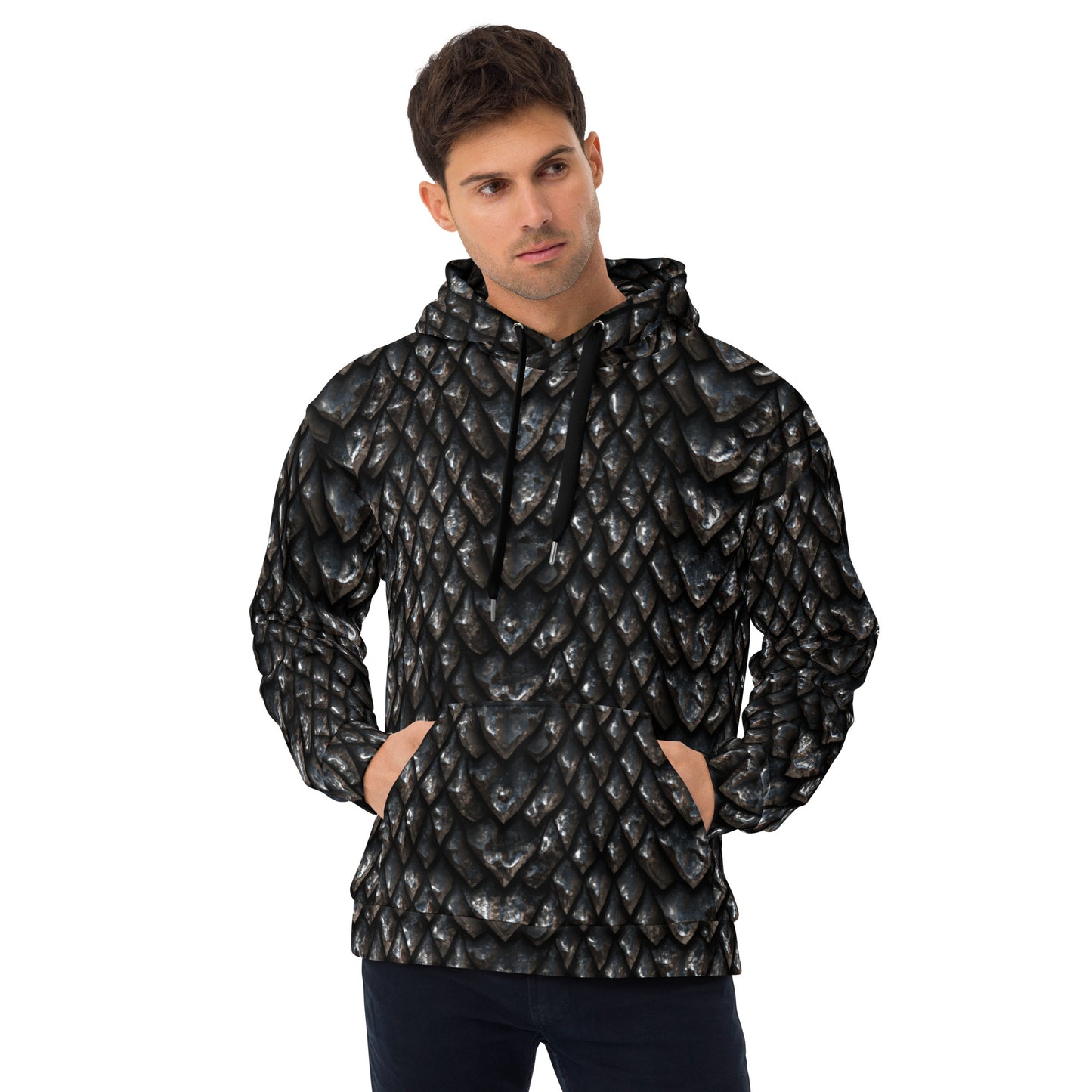Onyx Dragon Scale Unisex Hoodie