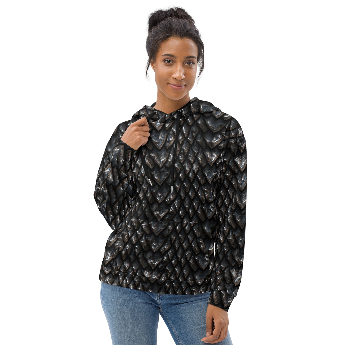 Onyx Dragon Scale Unisex Hoodie