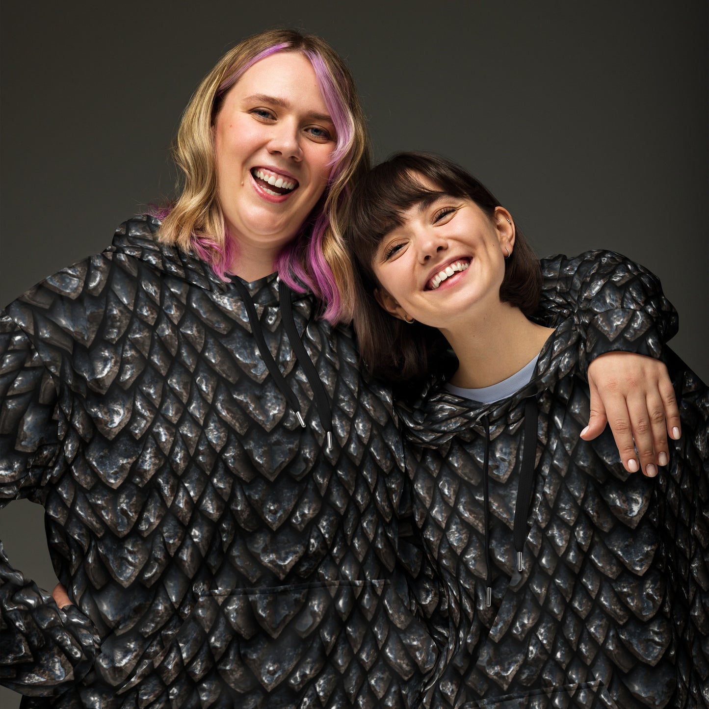 Onyx Dragon Scale Unisex Hoodie