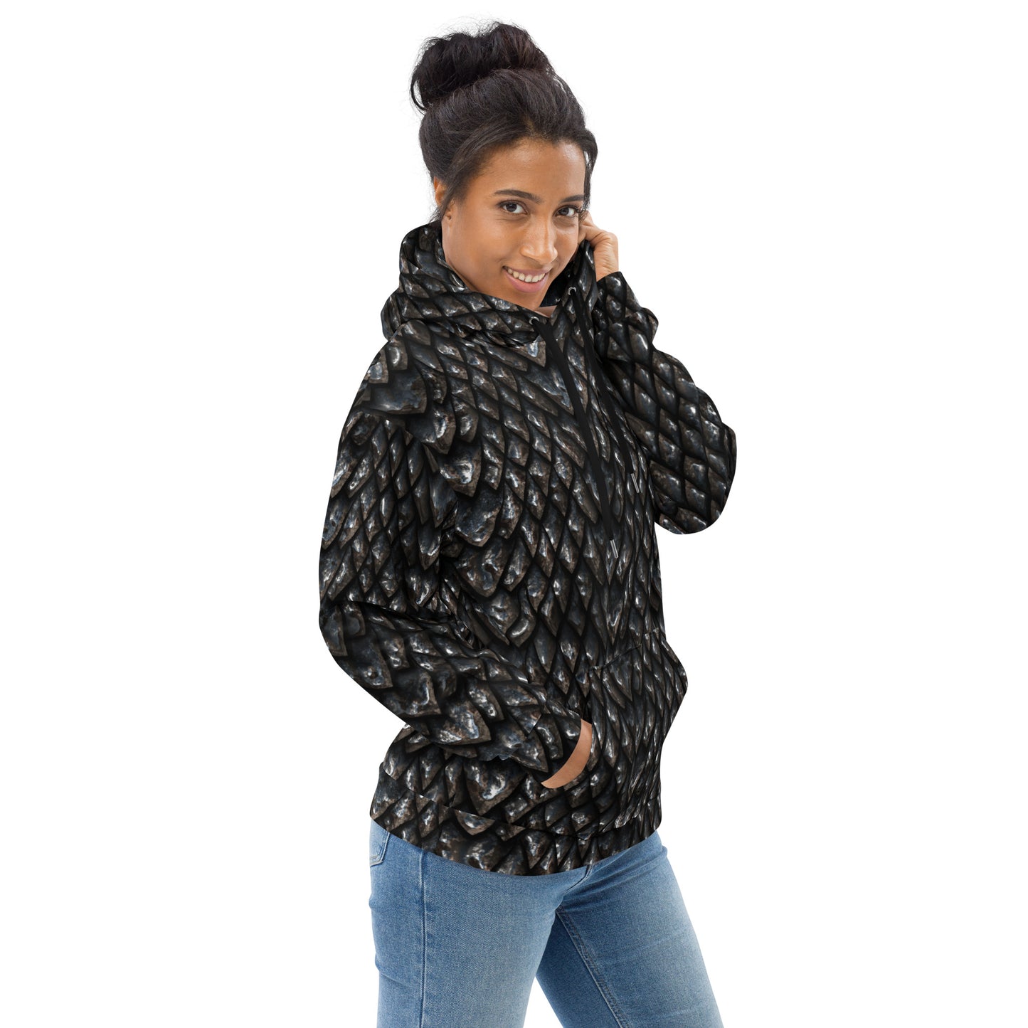 Onyx Dragon Scale Unisex Hoodie