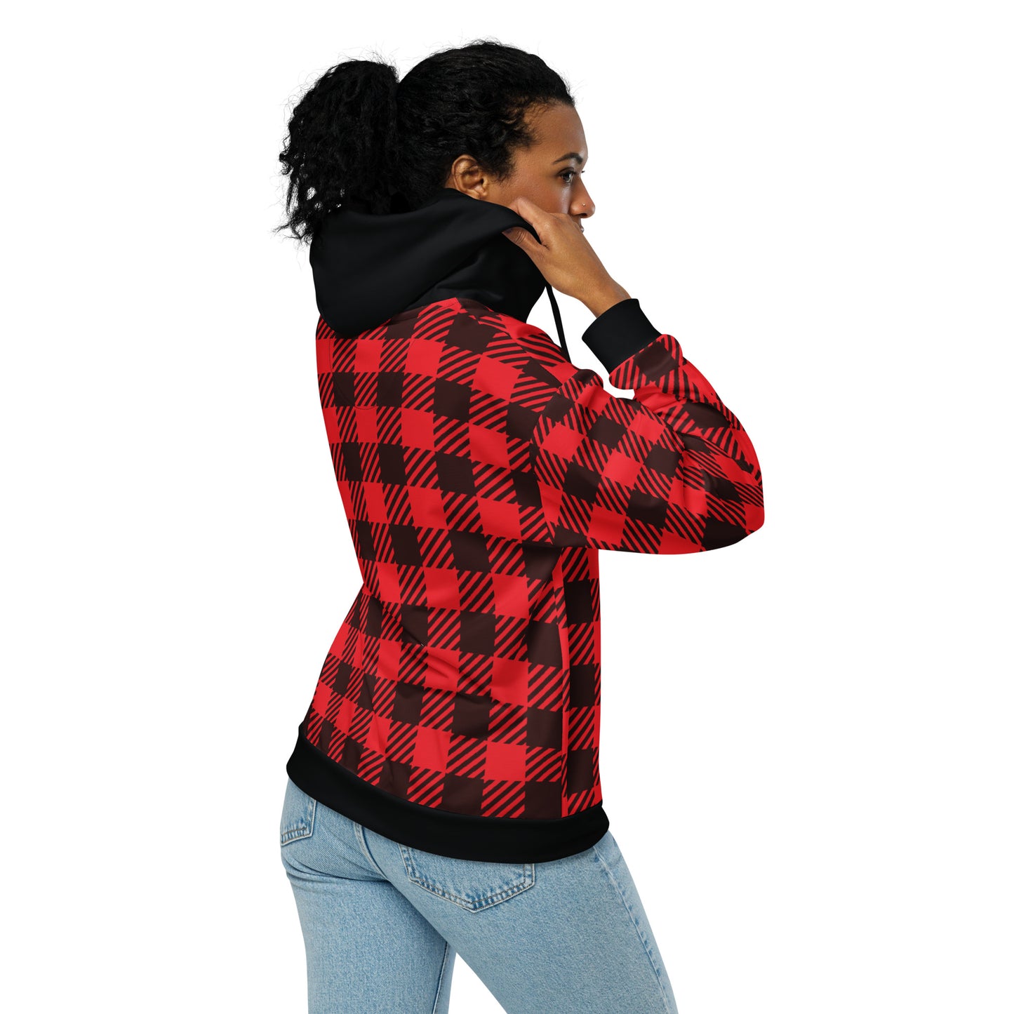 Buffalo Plaid Unisex Zip Hoodie