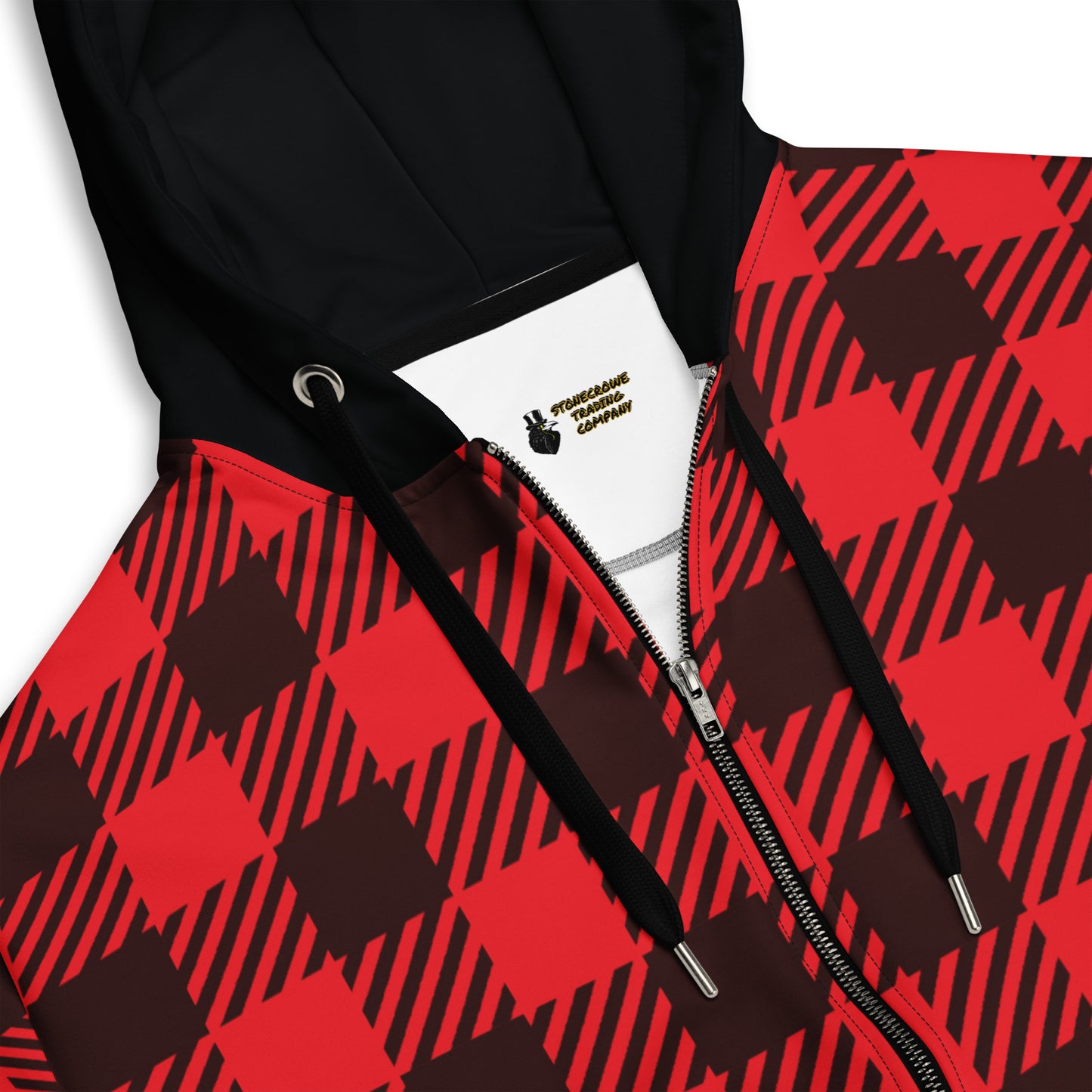 Buffalo Plaid Unisex Zip Hoodie