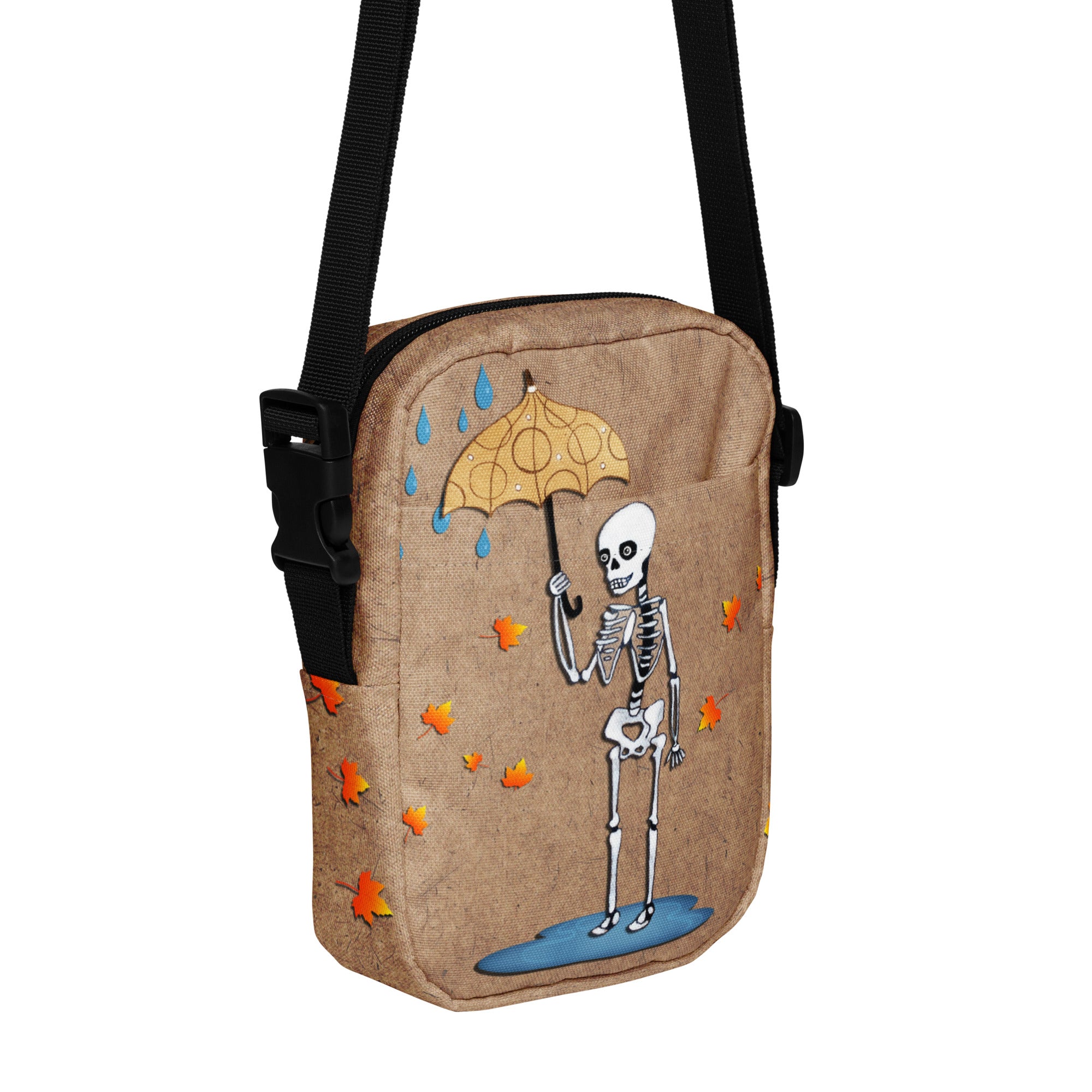 Autumn Skeleton Utility Crossbody Bag