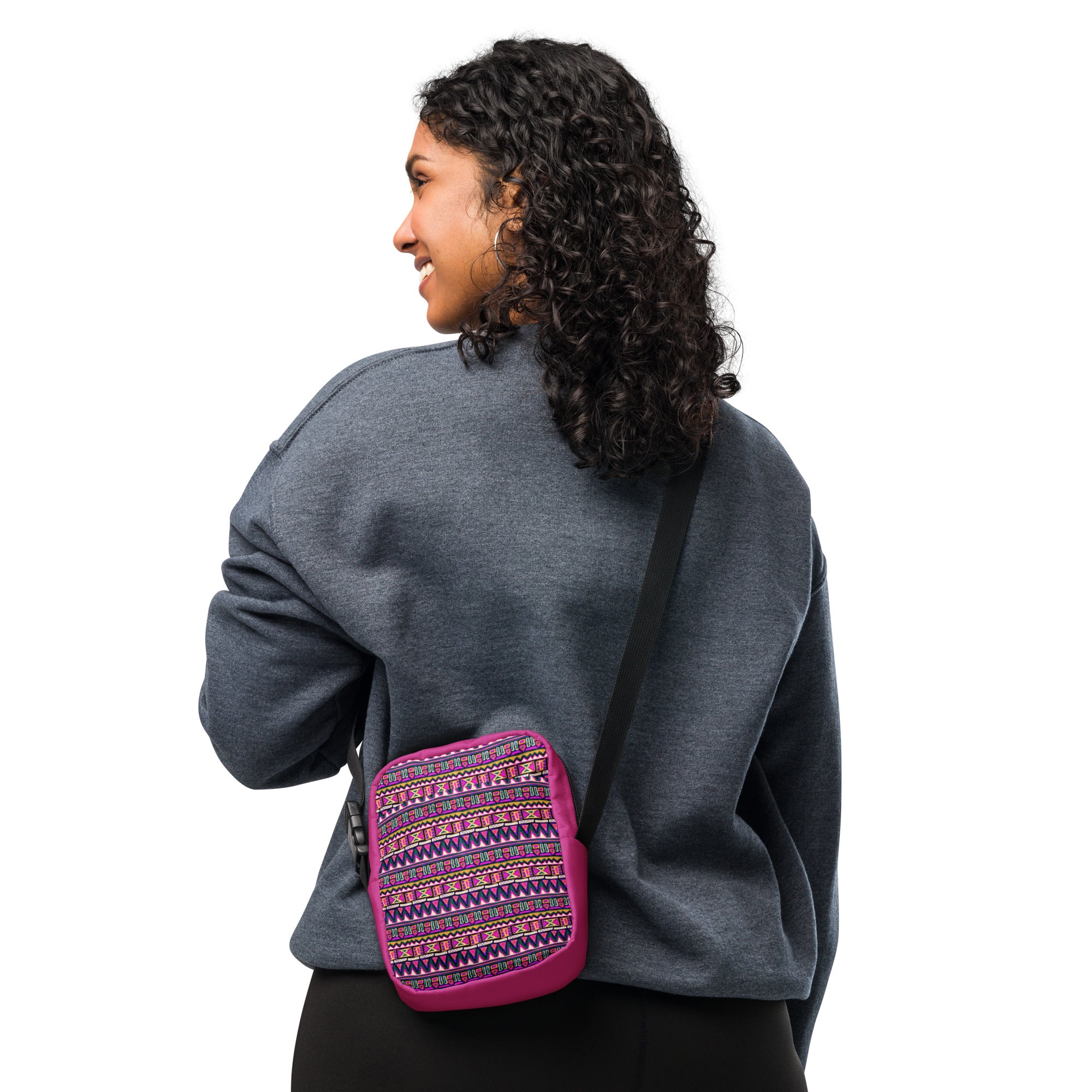 Native American Inspired Pattern Utility Crossbody Bag