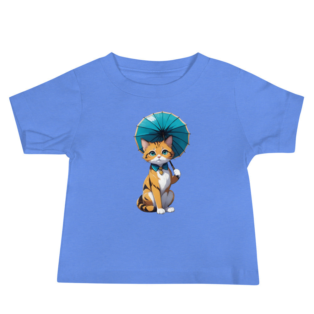 Kitten with a Parasol Baby Jersey Short Sleeve Tee