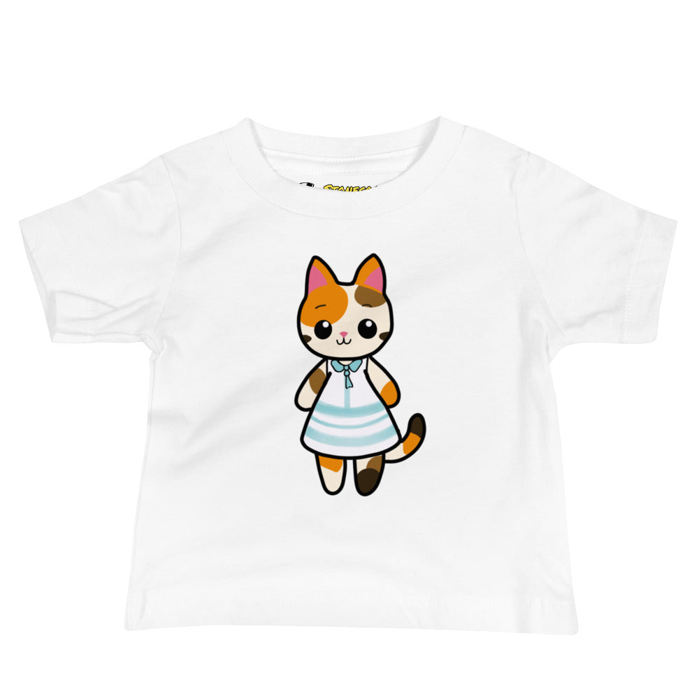 Calico Cat in a Sun Dress Baby Jersey Short Sleeve Tee