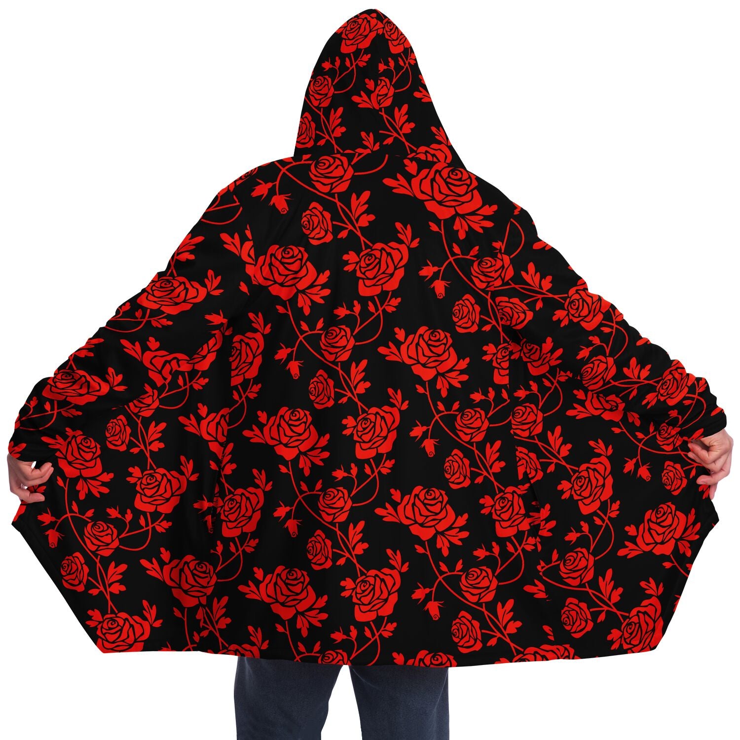 Crimson Rose Microfleece Cloak