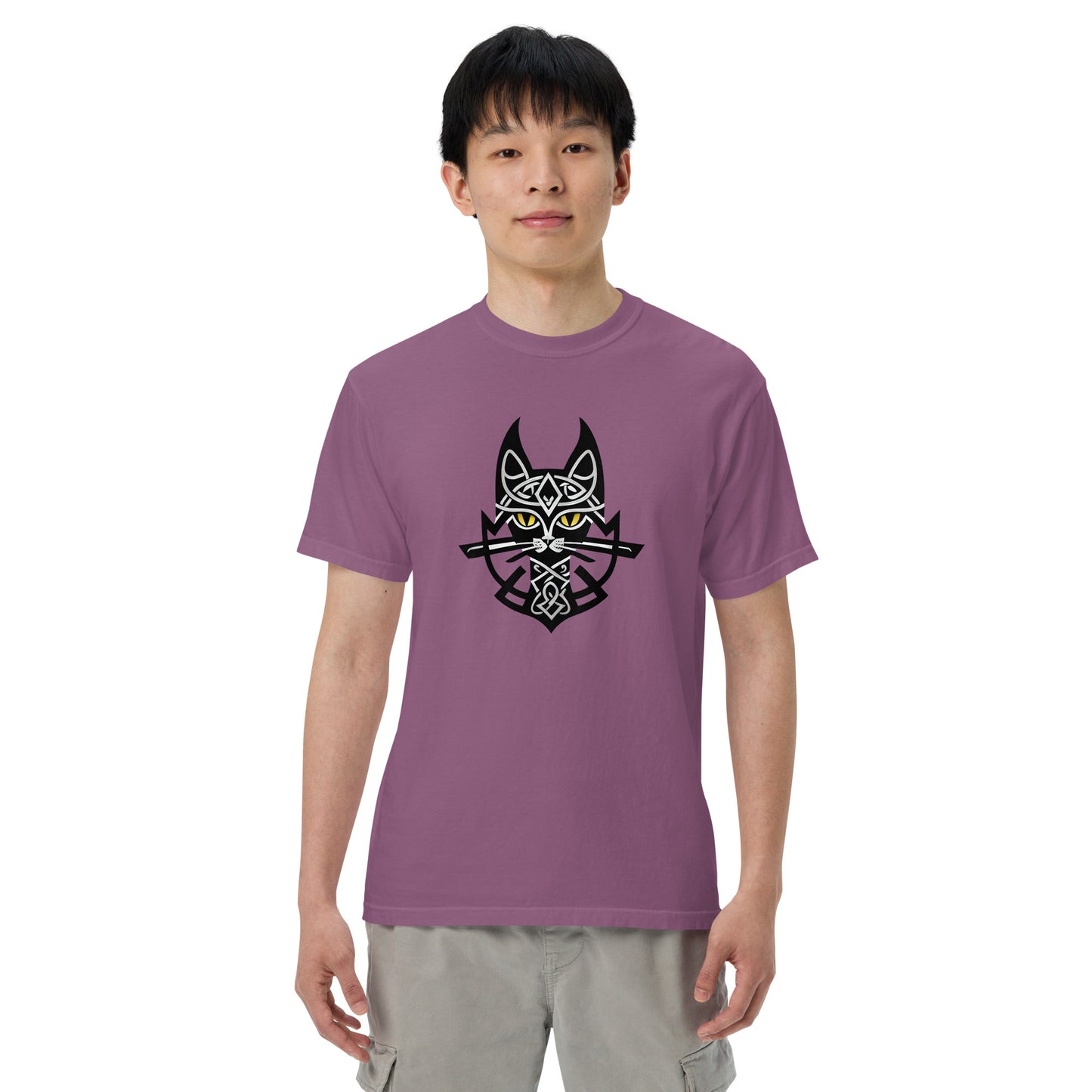 Viking Cat Garment-Dyed Heavyweight T-shirt