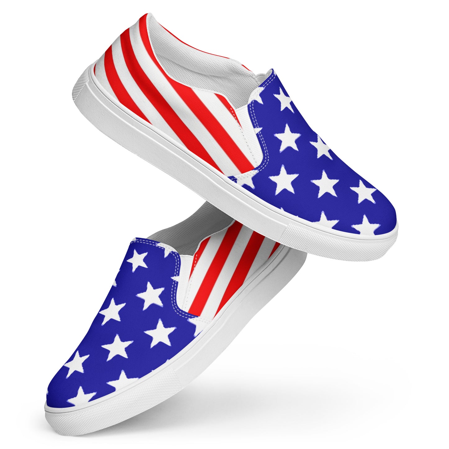 Stars and Stripes Men’s Slip-on Canvas Shoes