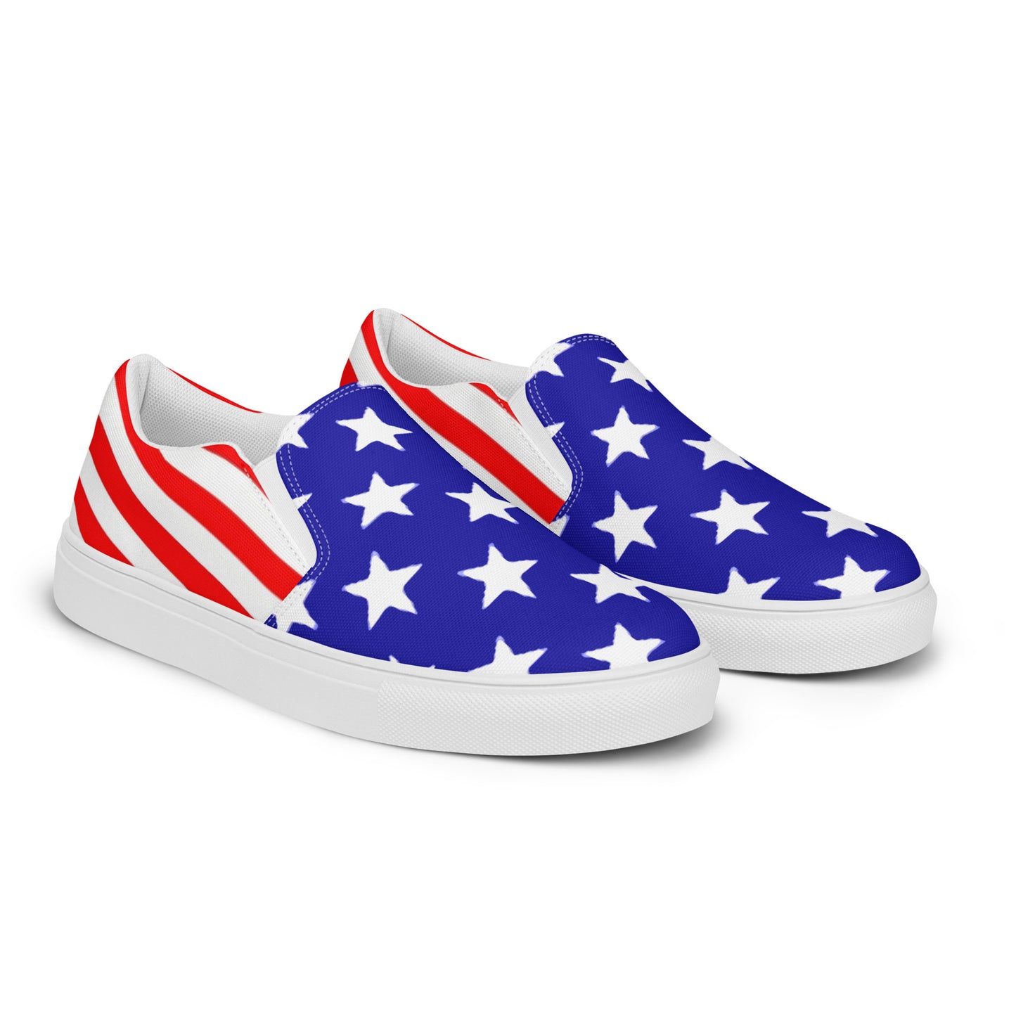 Stars and Stripes Men’s Slip-on Canvas Shoes