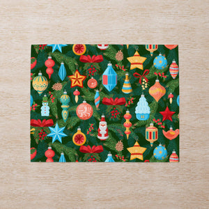 Decorated Tree Placemat Set