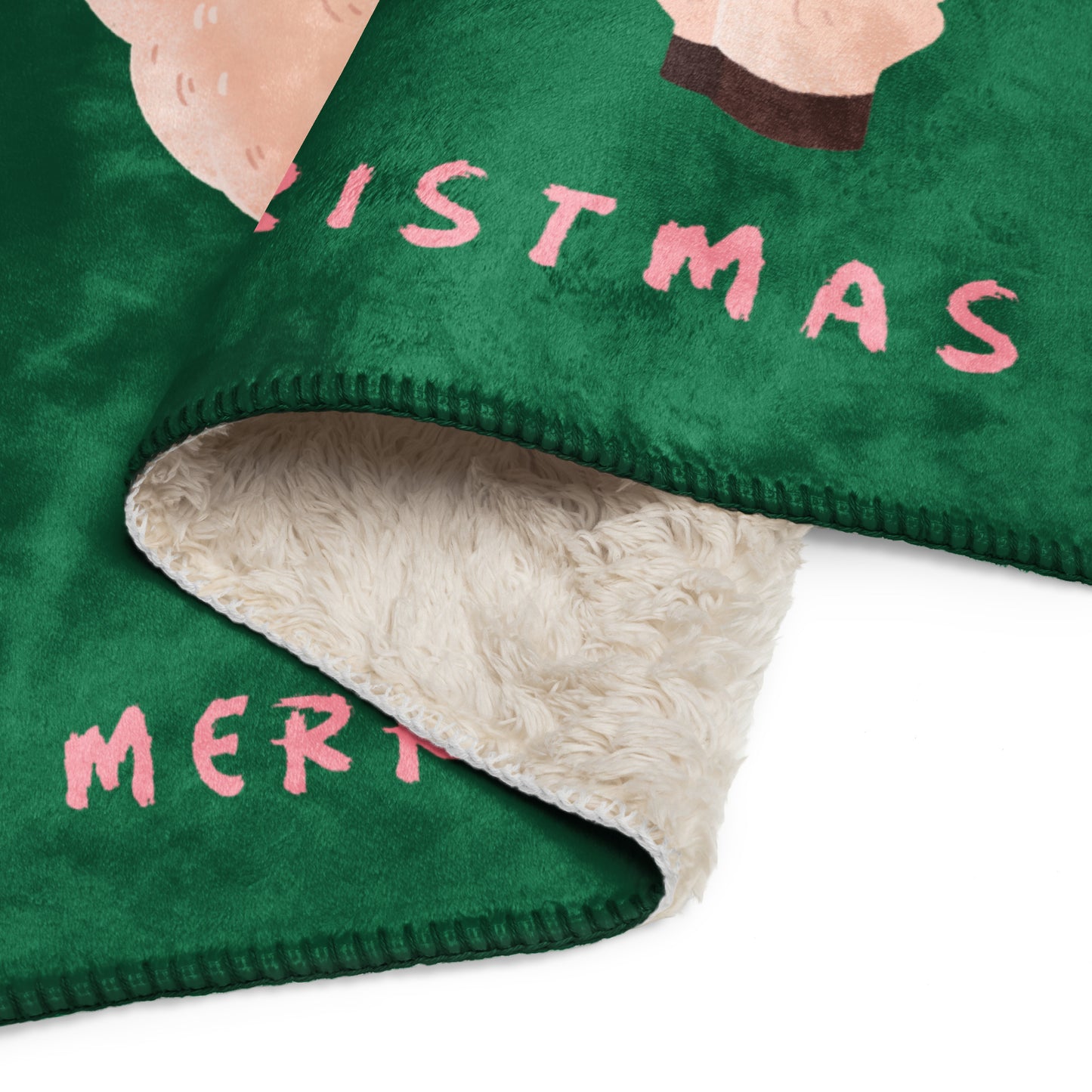Fa La La La Llama Sherpa Blanket