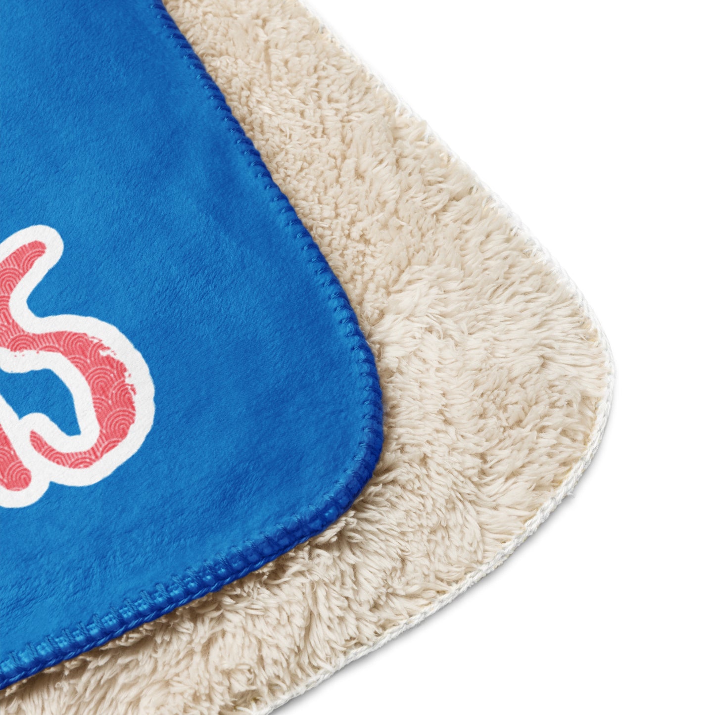 Merry Christmas Santa Bear Sherpa Blanket