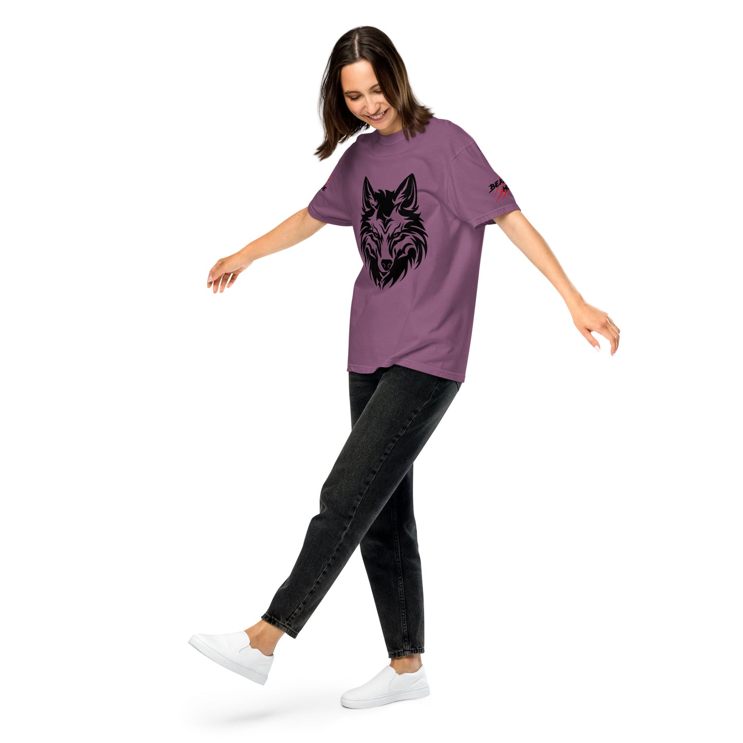 Beast Mode Wolf Unisex Garment-Dyed Heavyweight T-shirt