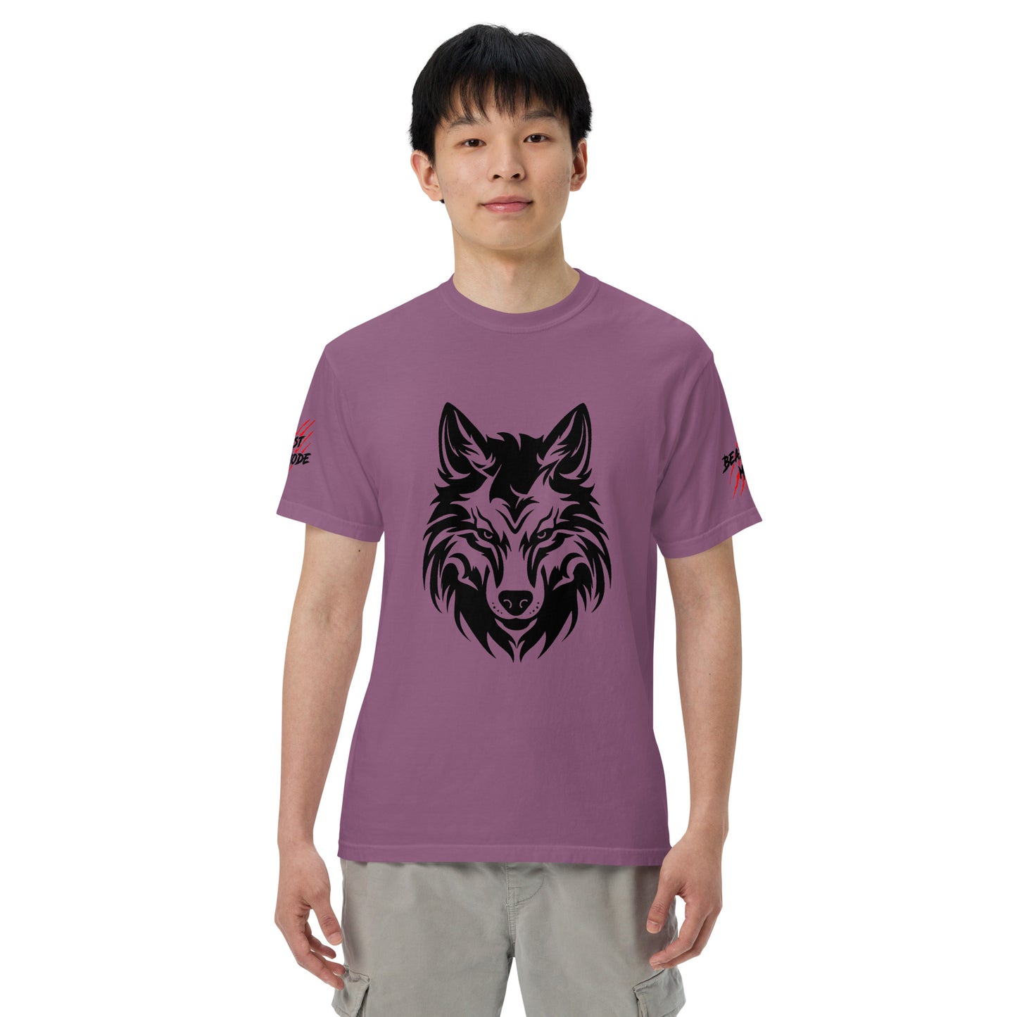 Beast Mode Wolf Unisex Garment-Dyed Heavyweight T-shirt