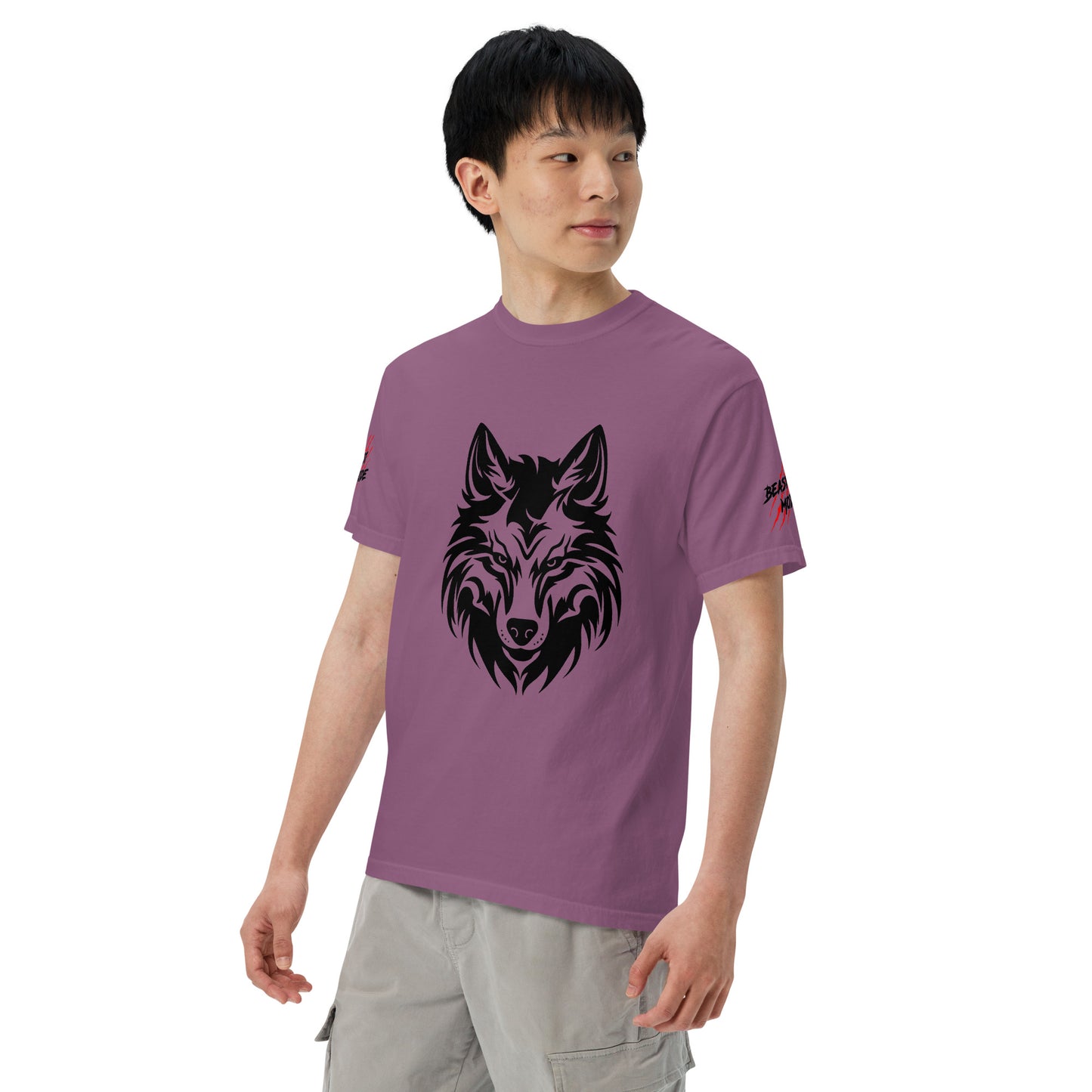 Beast Mode Wolf Unisex Garment-Dyed Heavyweight T-shirt