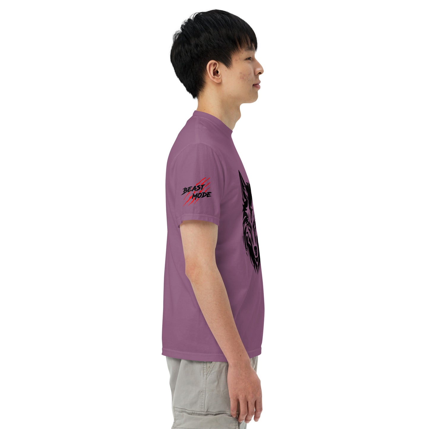Beast Mode Wolf Unisex Garment-Dyed Heavyweight T-shirt