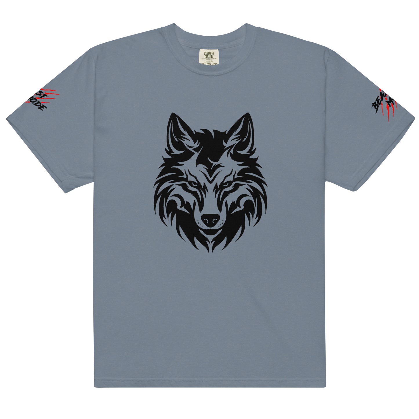 Beast Mode Wolf Unisex Garment-Dyed Heavyweight T-shirt