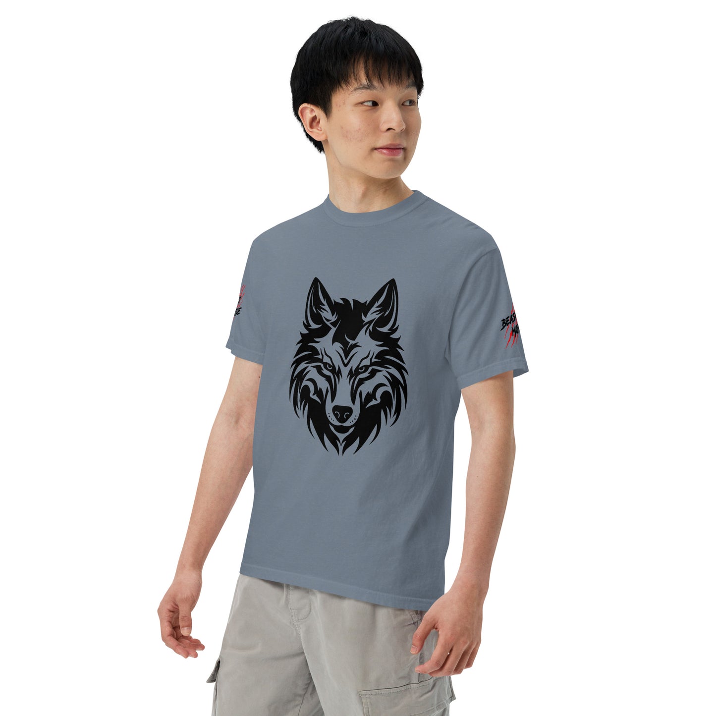 Beast Mode Wolf Unisex Garment-Dyed Heavyweight T-shirt