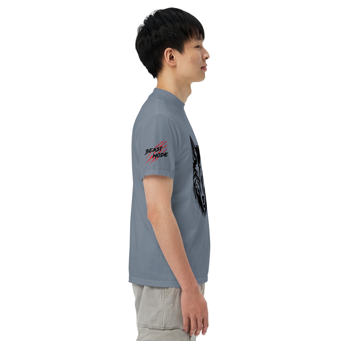 Beast Mode Wolf Unisex Garment-Dyed Heavyweight T-shirt