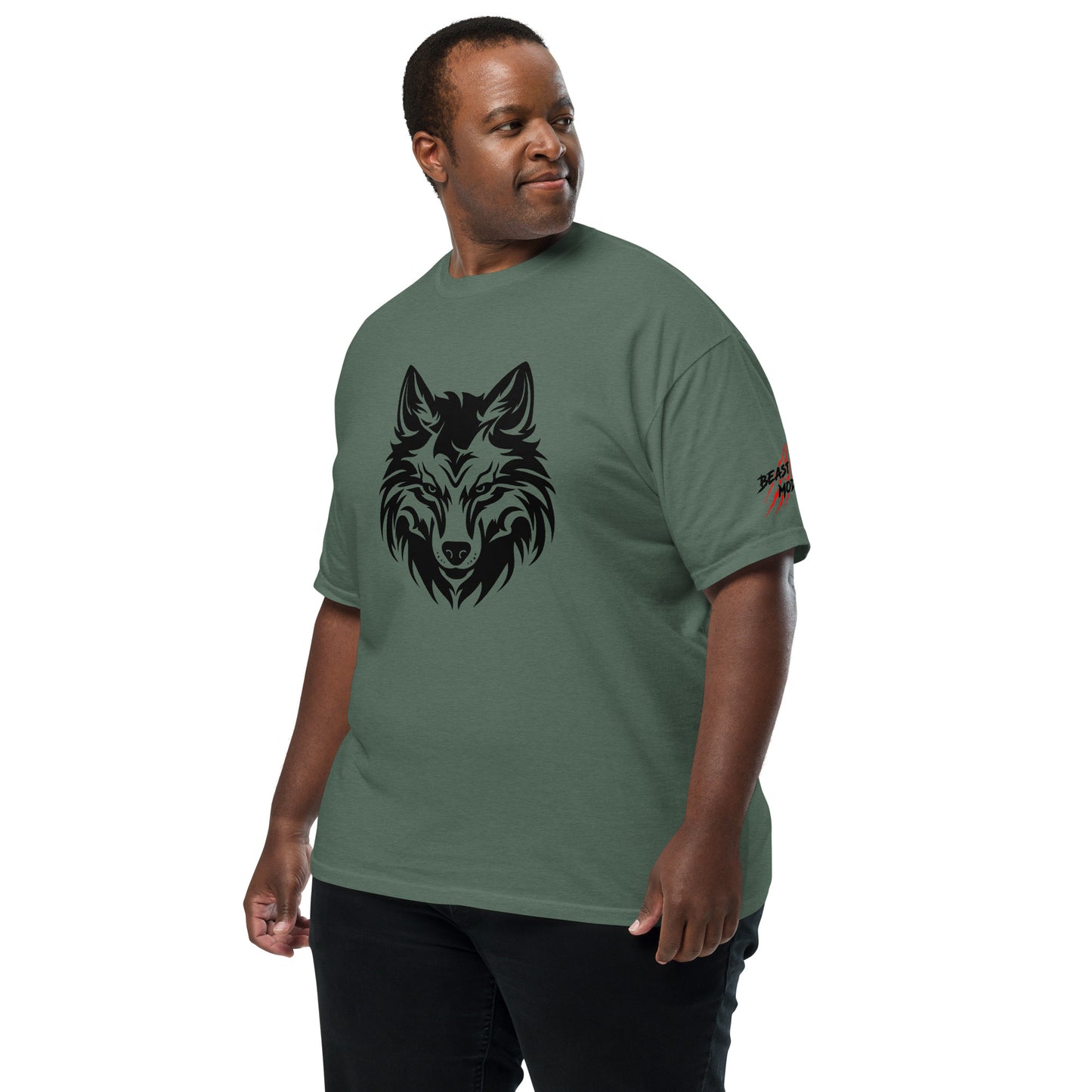 Beast Mode Wolf Unisex Garment-Dyed Heavyweight T-shirt