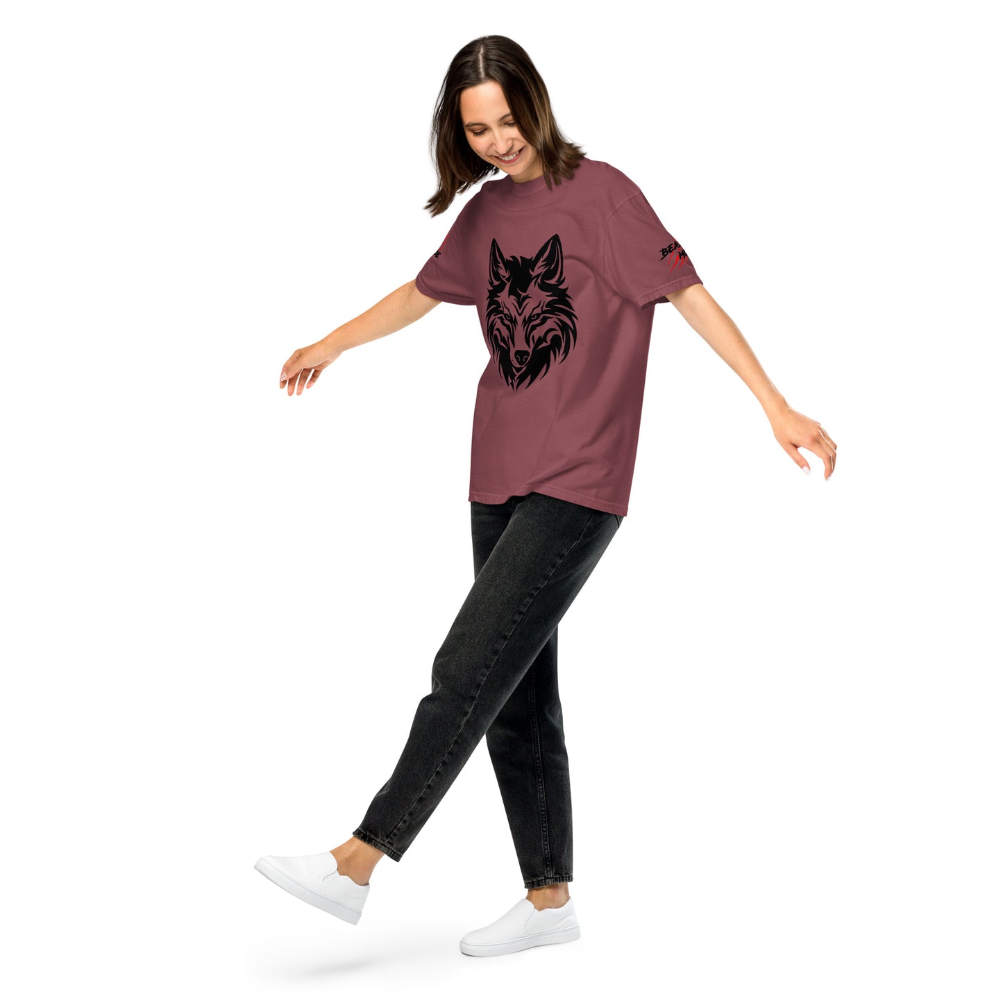 Beast Mode Wolf Unisex Garment-Dyed Heavyweight T-shirt