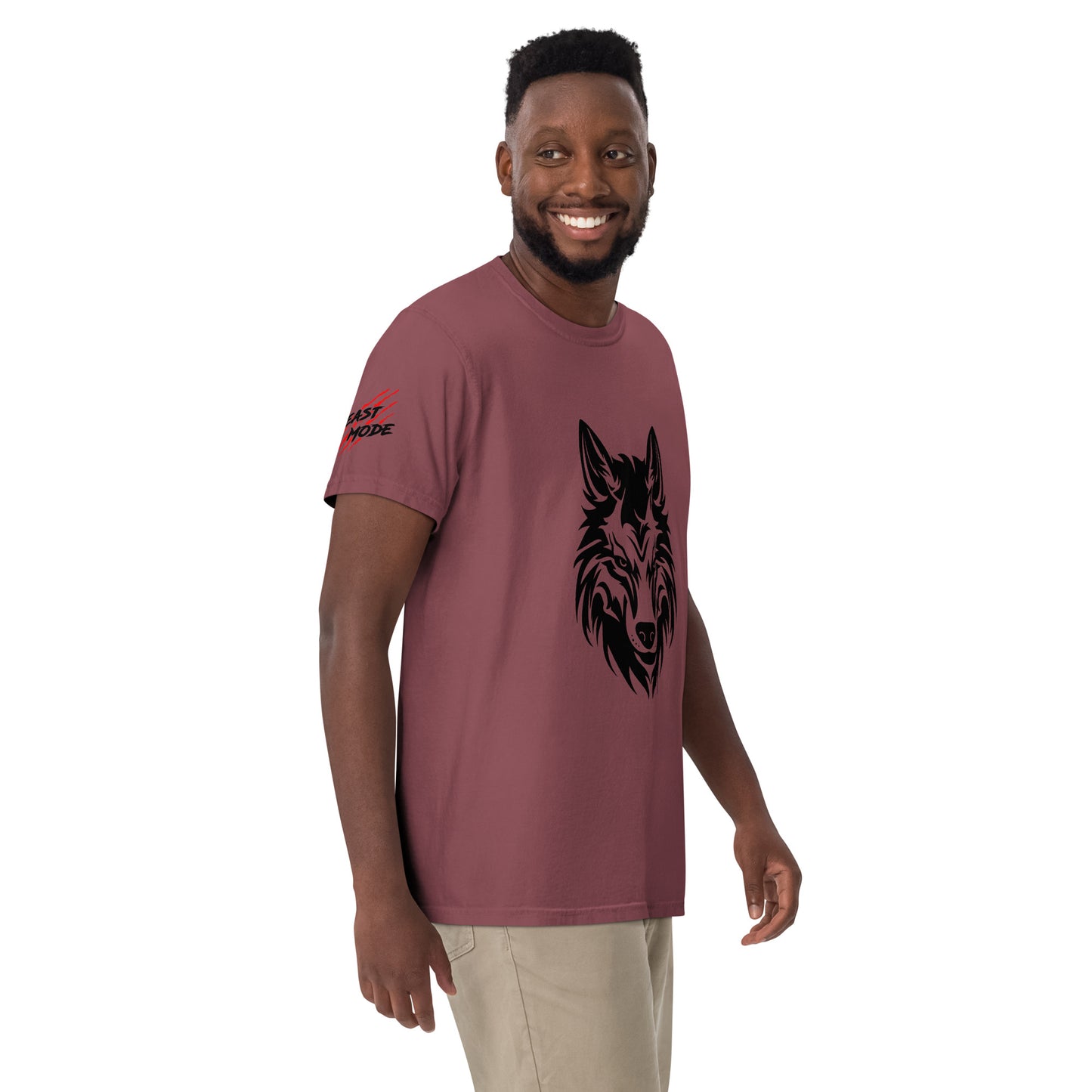 Beast Mode Wolf Unisex Garment-Dyed Heavyweight T-shirt