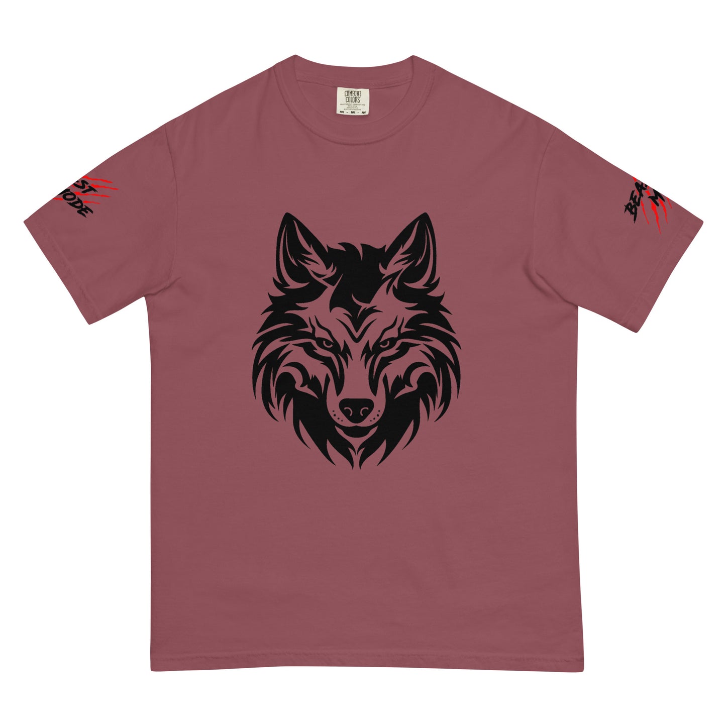 Beast Mode Wolf Unisex Garment-Dyed Heavyweight T-shirt