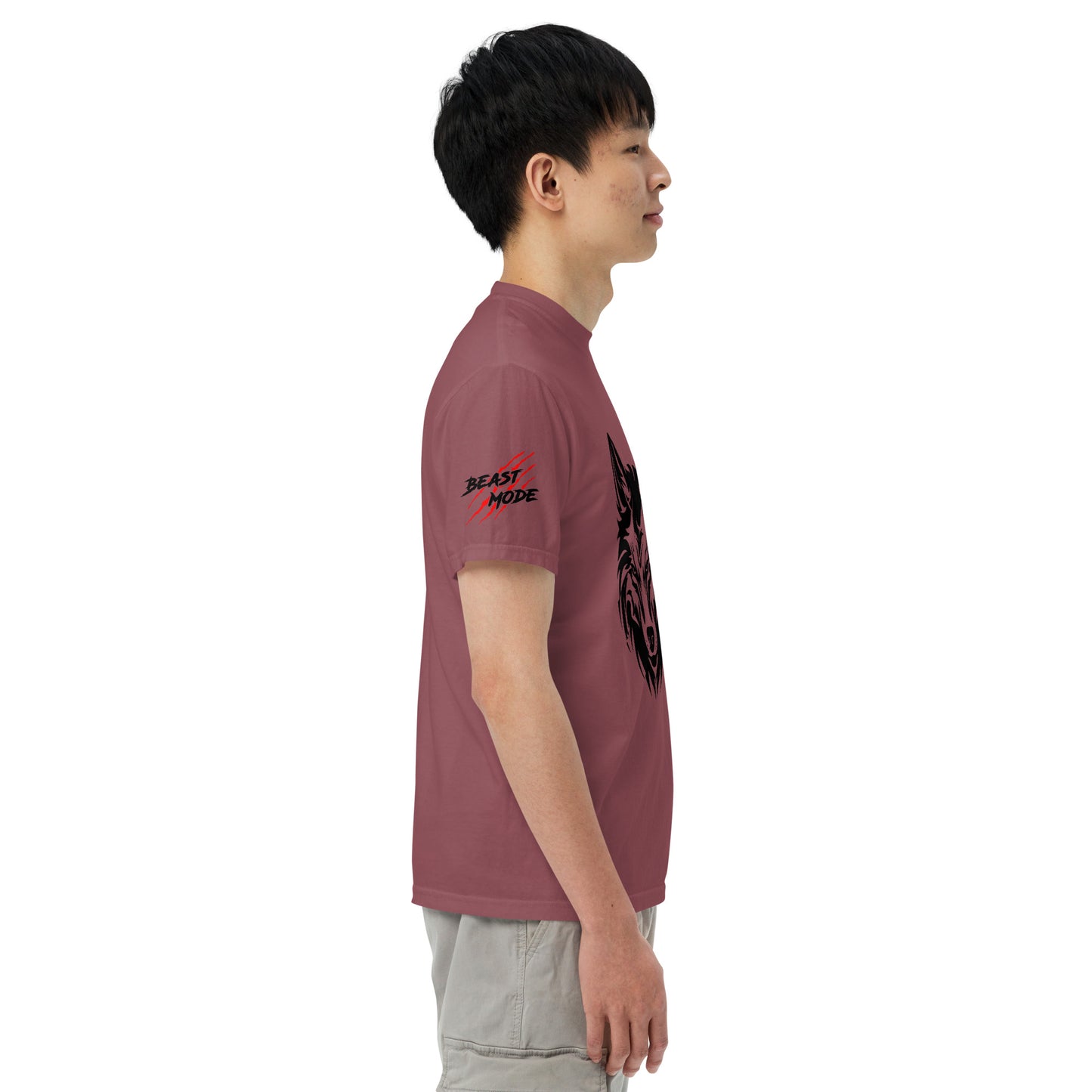Beast Mode Wolf Unisex Garment-Dyed Heavyweight T-shirt