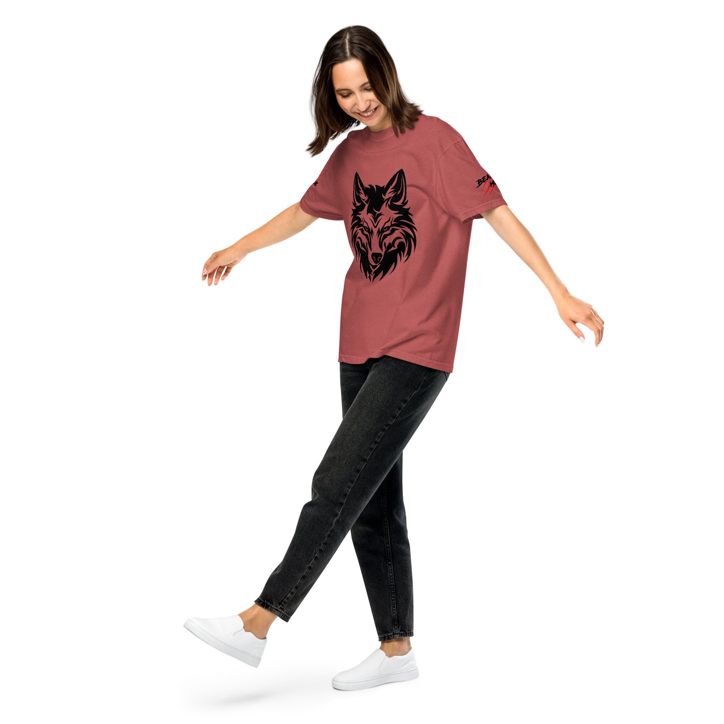 Beast Mode Wolf Unisex Garment-Dyed Heavyweight T-shirt