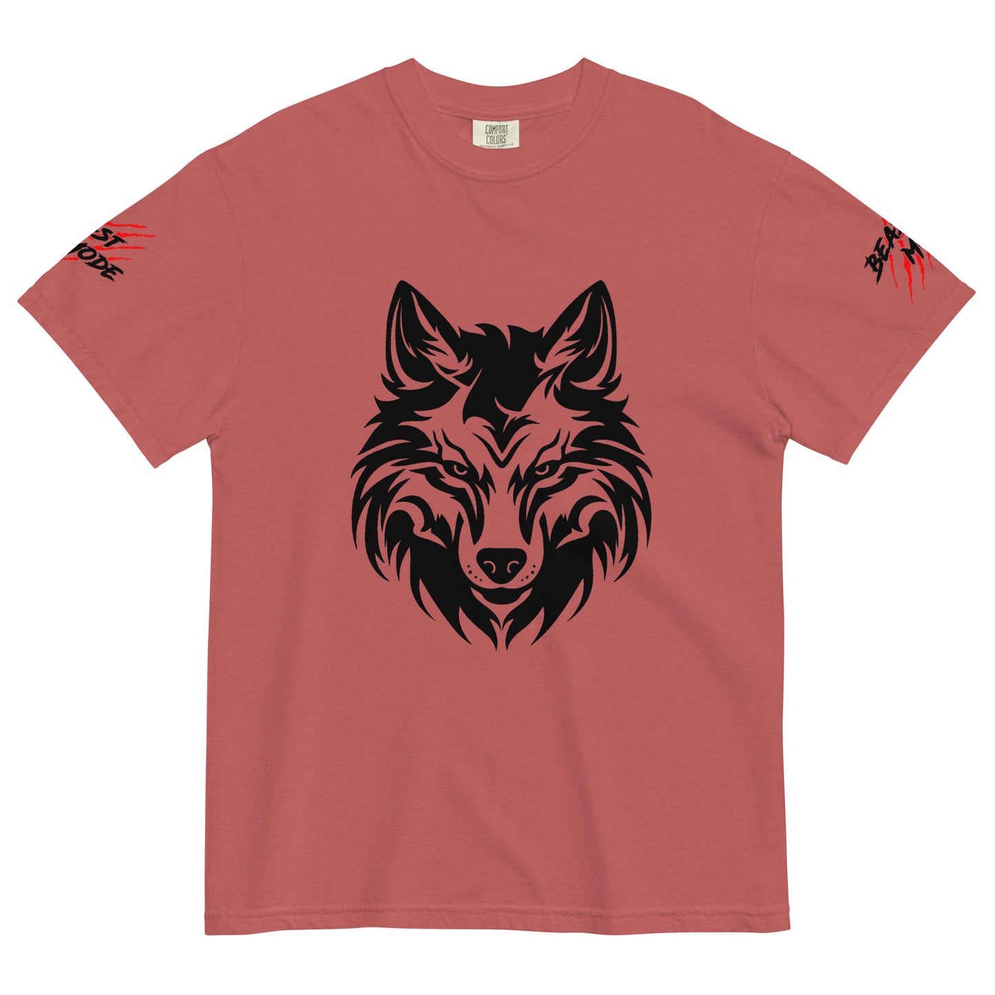 Beast Mode Wolf Unisex Garment-Dyed Heavyweight T-shirt