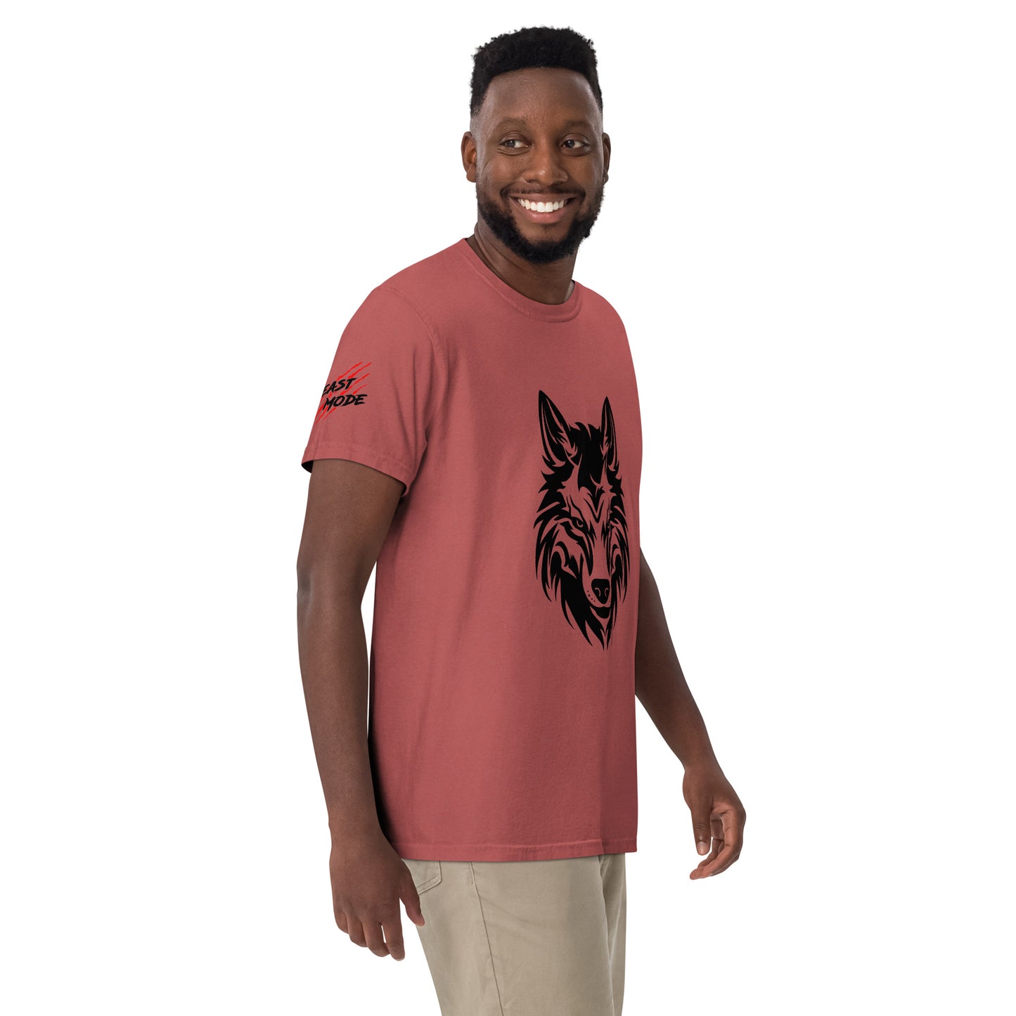 Beast Mode Wolf Unisex Garment-Dyed Heavyweight T-shirt