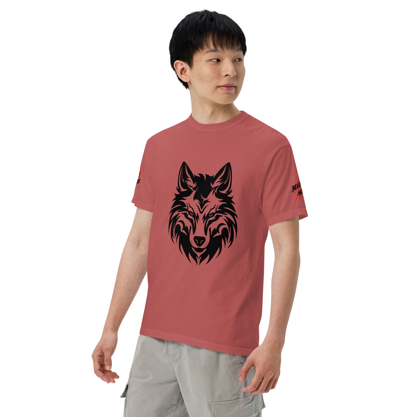 Beast Mode Wolf Unisex Garment-Dyed Heavyweight T-shirt