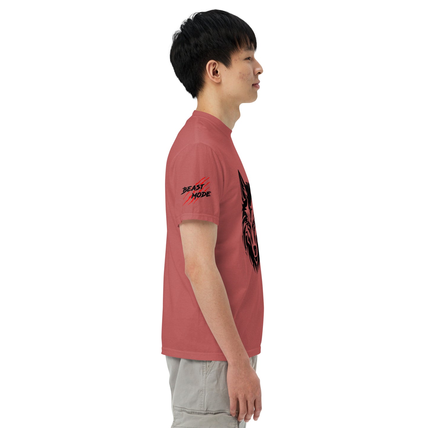 Beast Mode Wolf Unisex Garment-Dyed Heavyweight T-shirt
