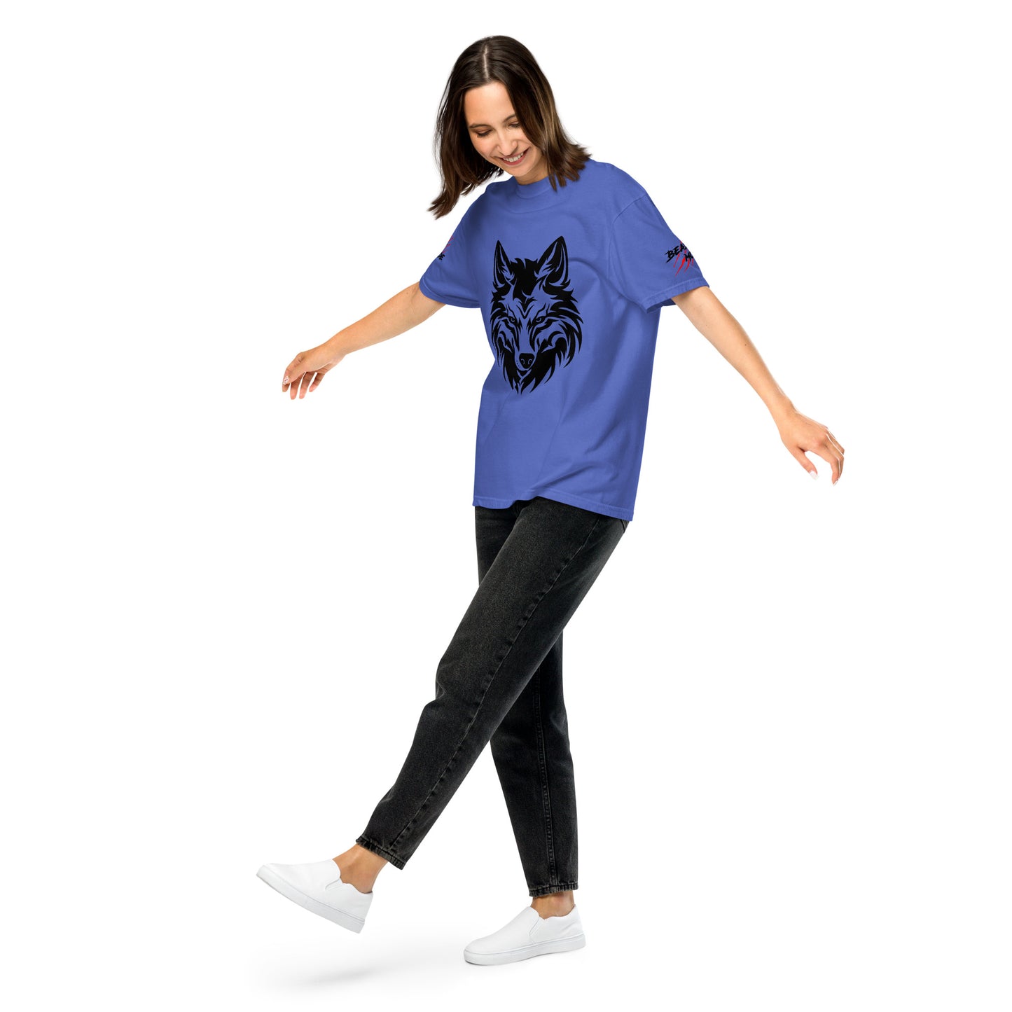 Beast Mode Wolf Unisex Garment-Dyed Heavyweight T-shirt