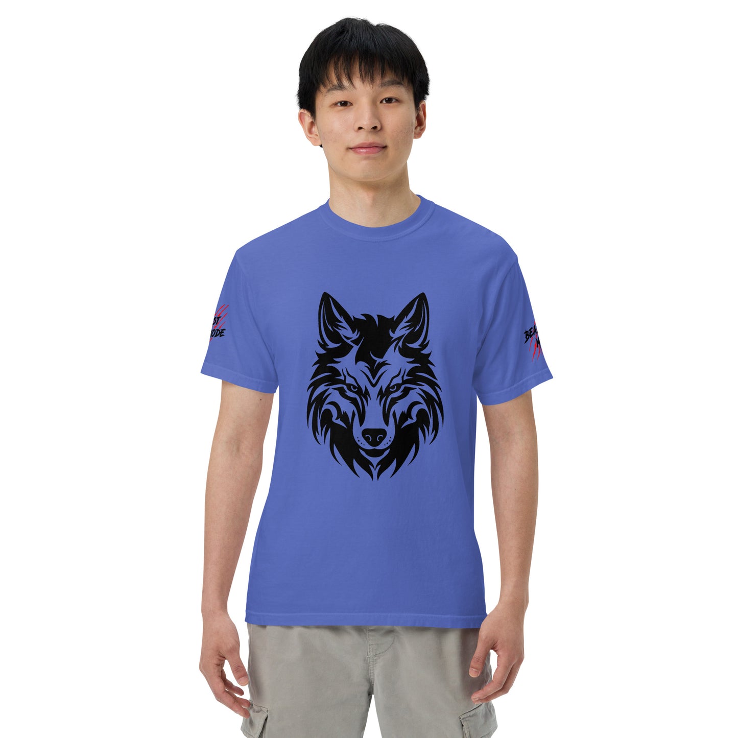 Beast Mode Wolf Unisex Garment-Dyed Heavyweight T-shirt