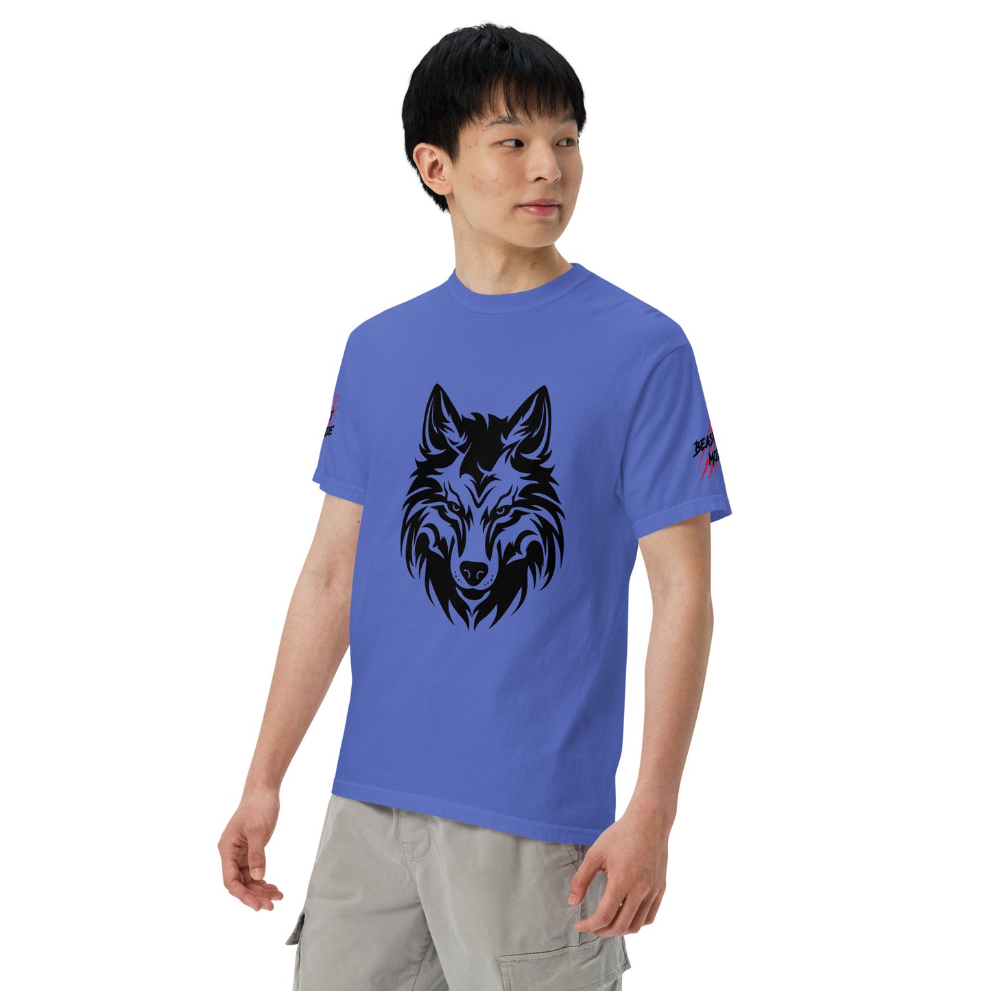 Beast Mode Wolf Unisex Garment-Dyed Heavyweight T-shirt
