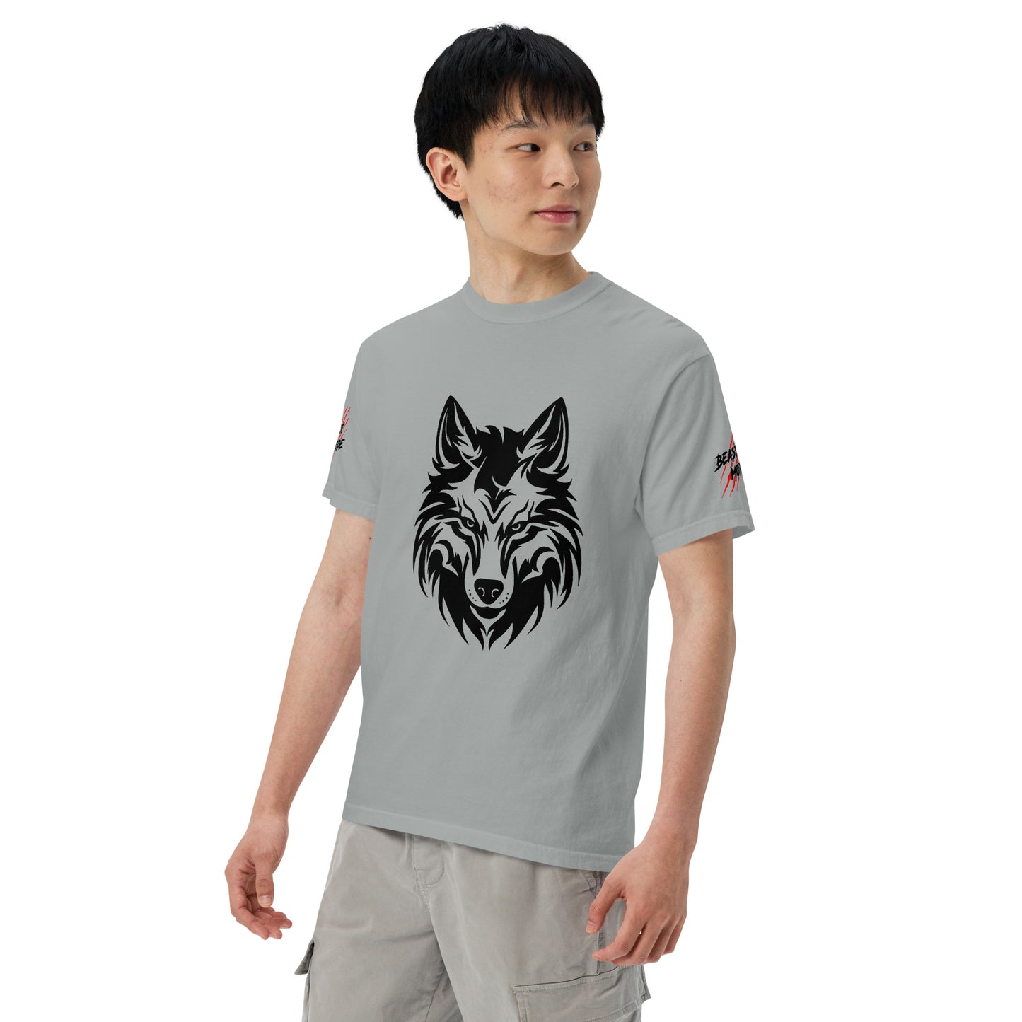 Beast Mode Wolf Unisex Garment-Dyed Heavyweight T-shirt