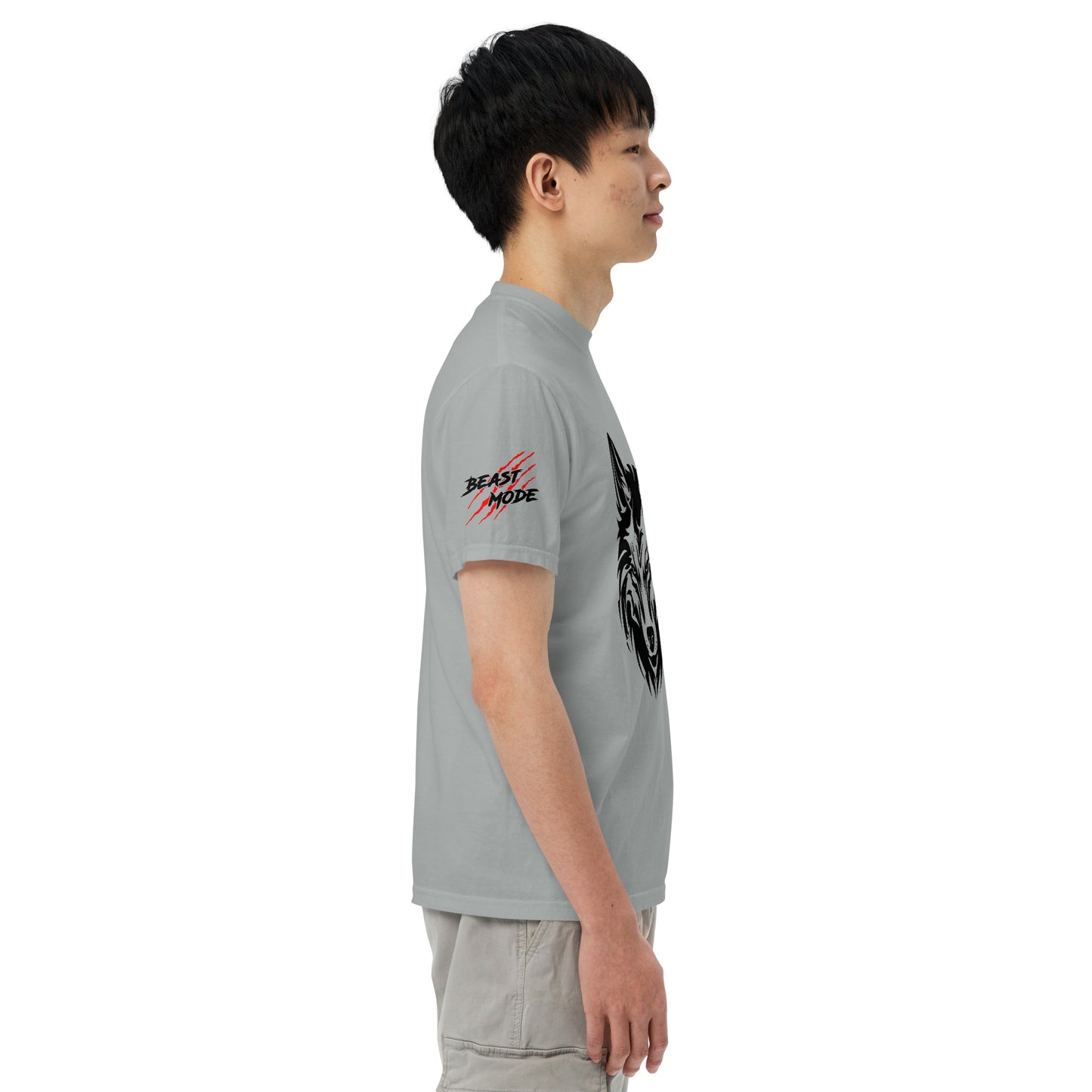 Beast Mode Wolf Unisex Garment-Dyed Heavyweight T-shirt