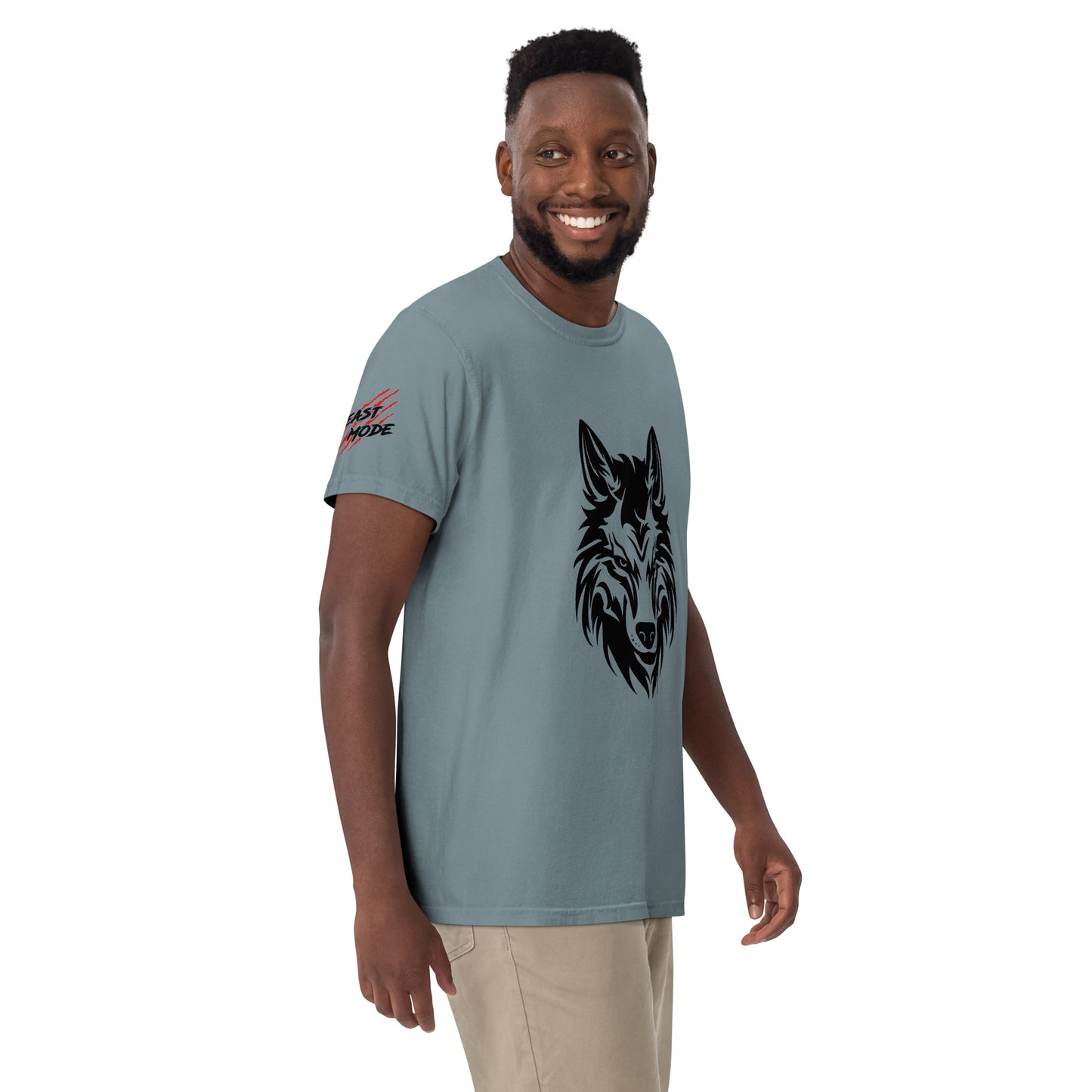 Beast Mode Wolf Unisex Garment-Dyed Heavyweight T-shirt