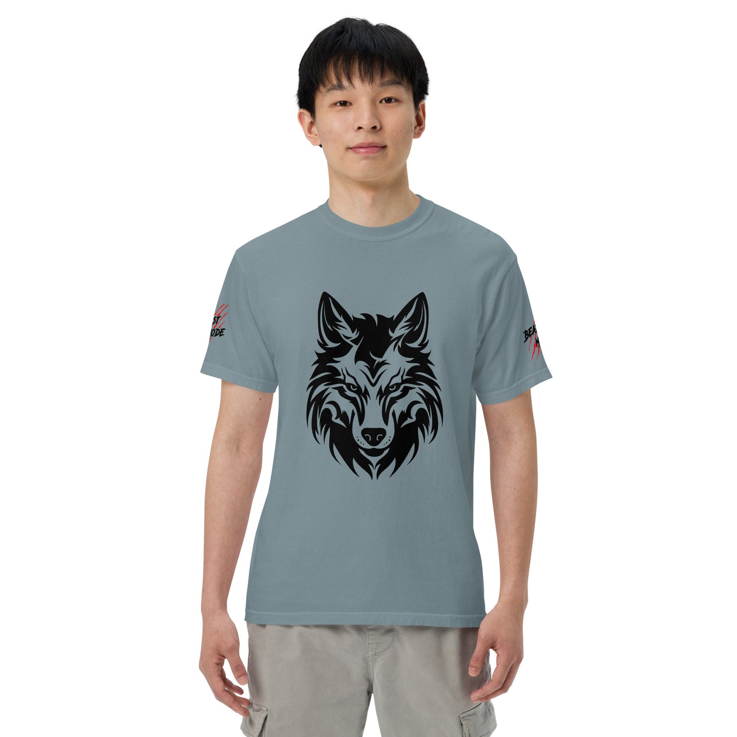 Beast Mode Wolf Unisex Garment-Dyed Heavyweight T-shirt