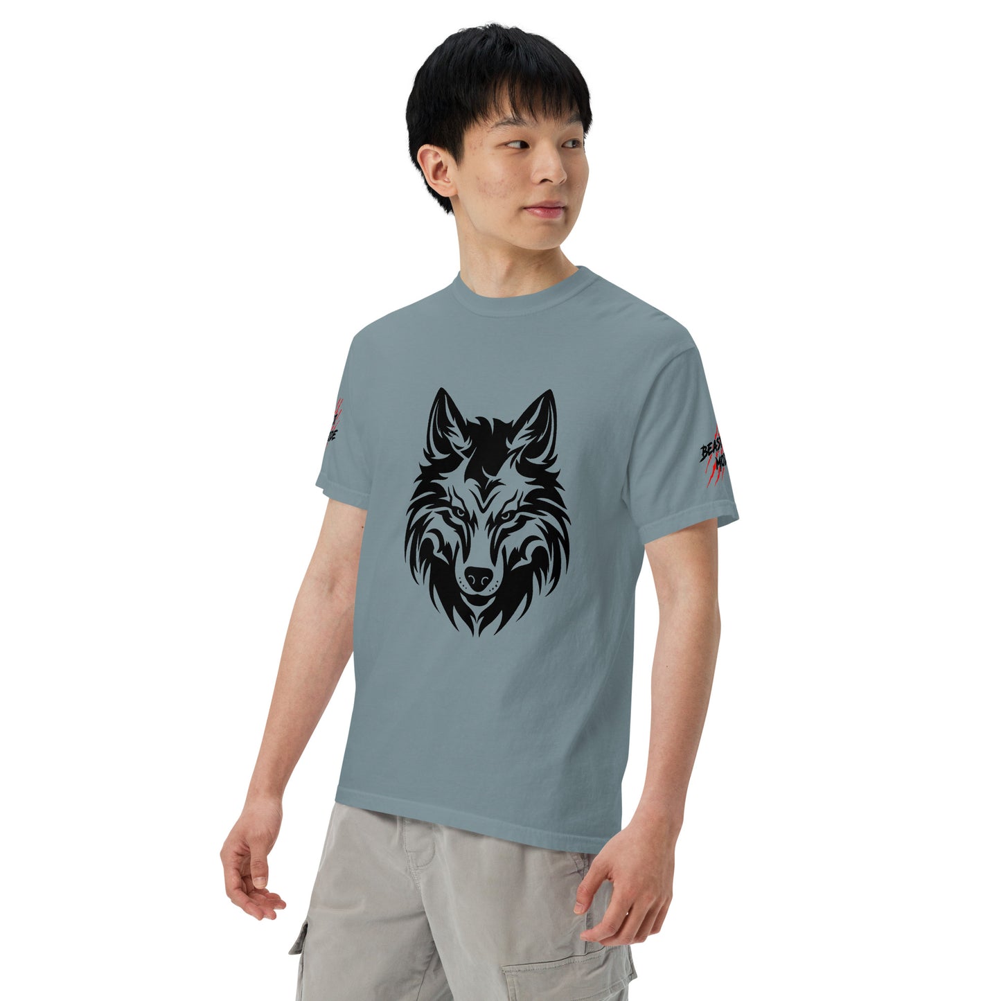 Beast Mode Wolf Unisex Garment-Dyed Heavyweight T-shirt