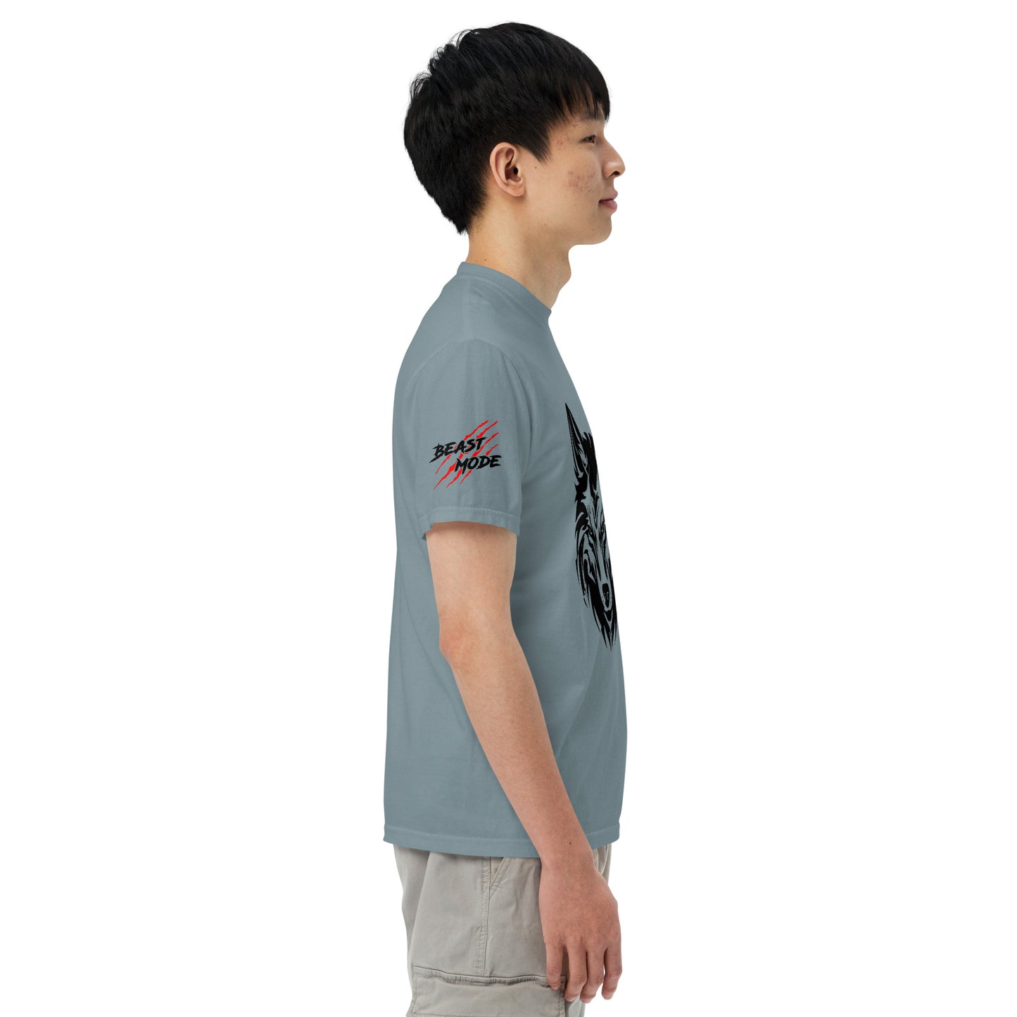 Beast Mode Wolf Unisex Garment-Dyed Heavyweight T-shirt