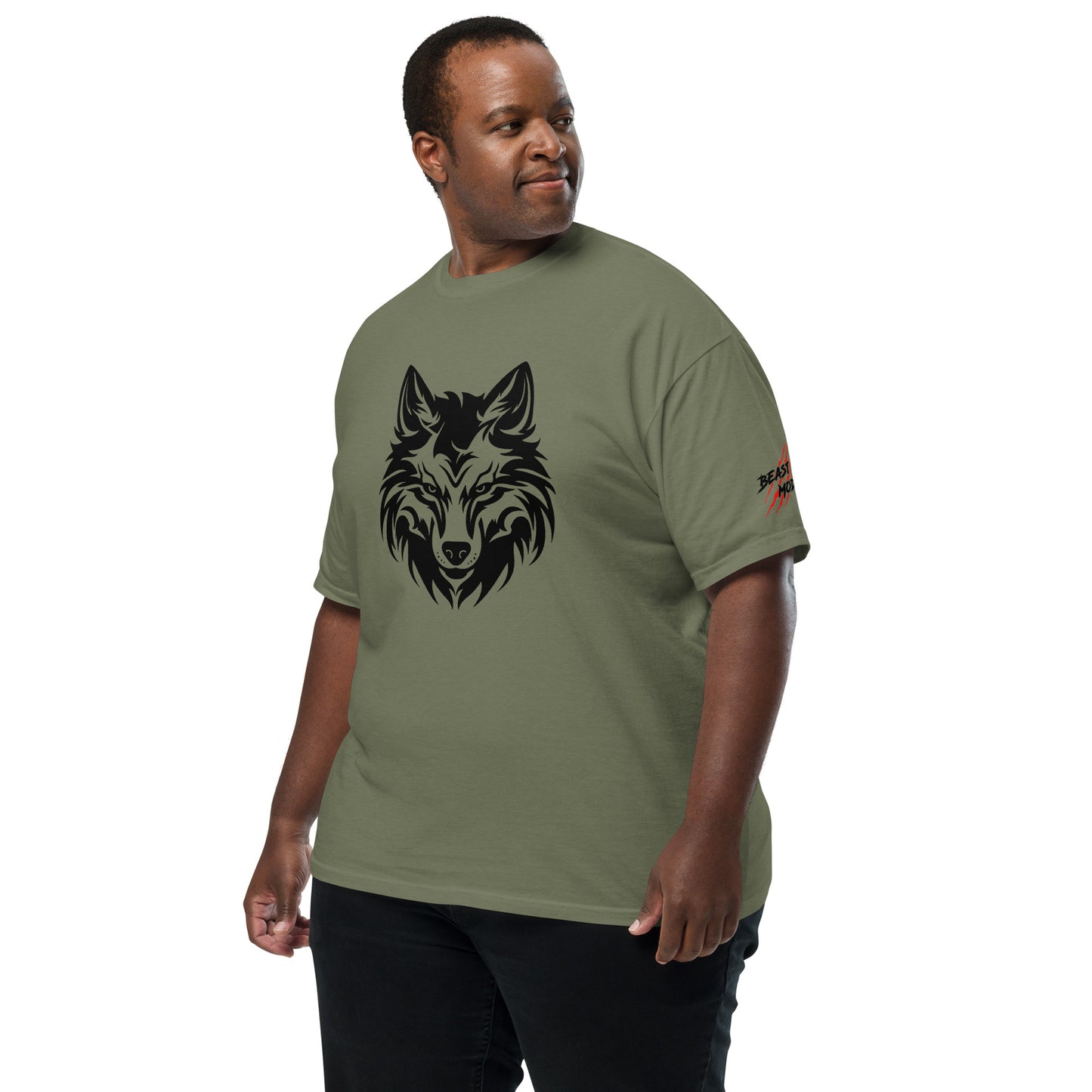 Beast Mode Wolf Unisex Garment-Dyed Heavyweight T-shirt