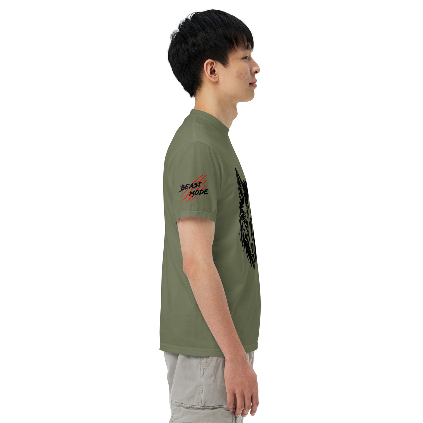 Beast Mode Wolf Unisex Garment-Dyed Heavyweight T-shirt