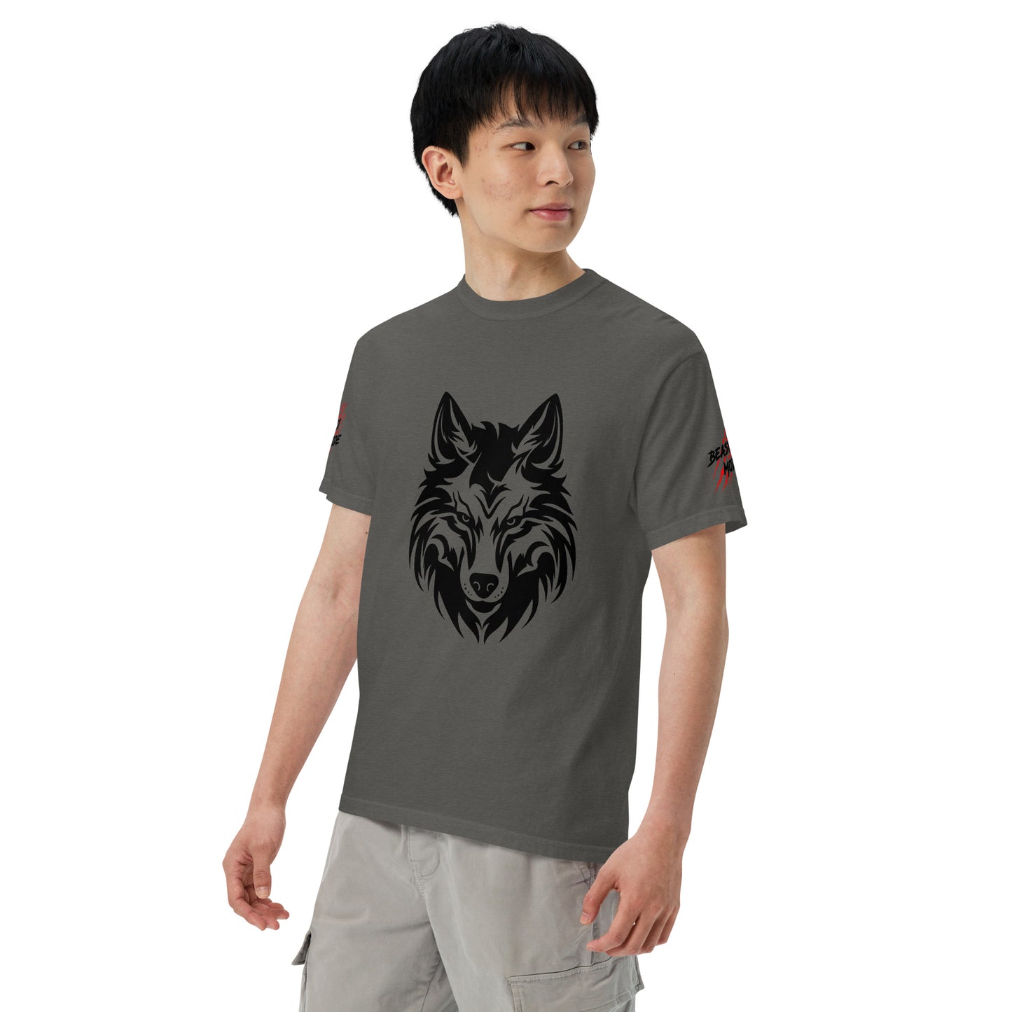 Beast Mode Wolf Unisex Garment-Dyed Heavyweight T-shirt