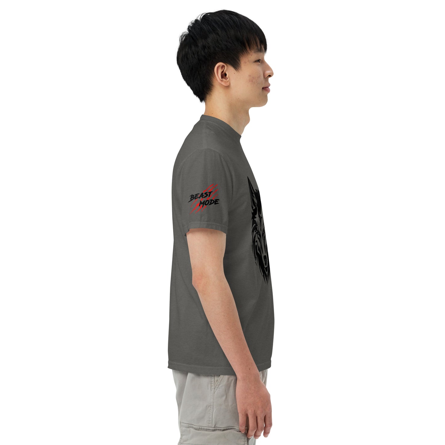 Beast Mode Wolf Unisex Garment-Dyed Heavyweight T-shirt